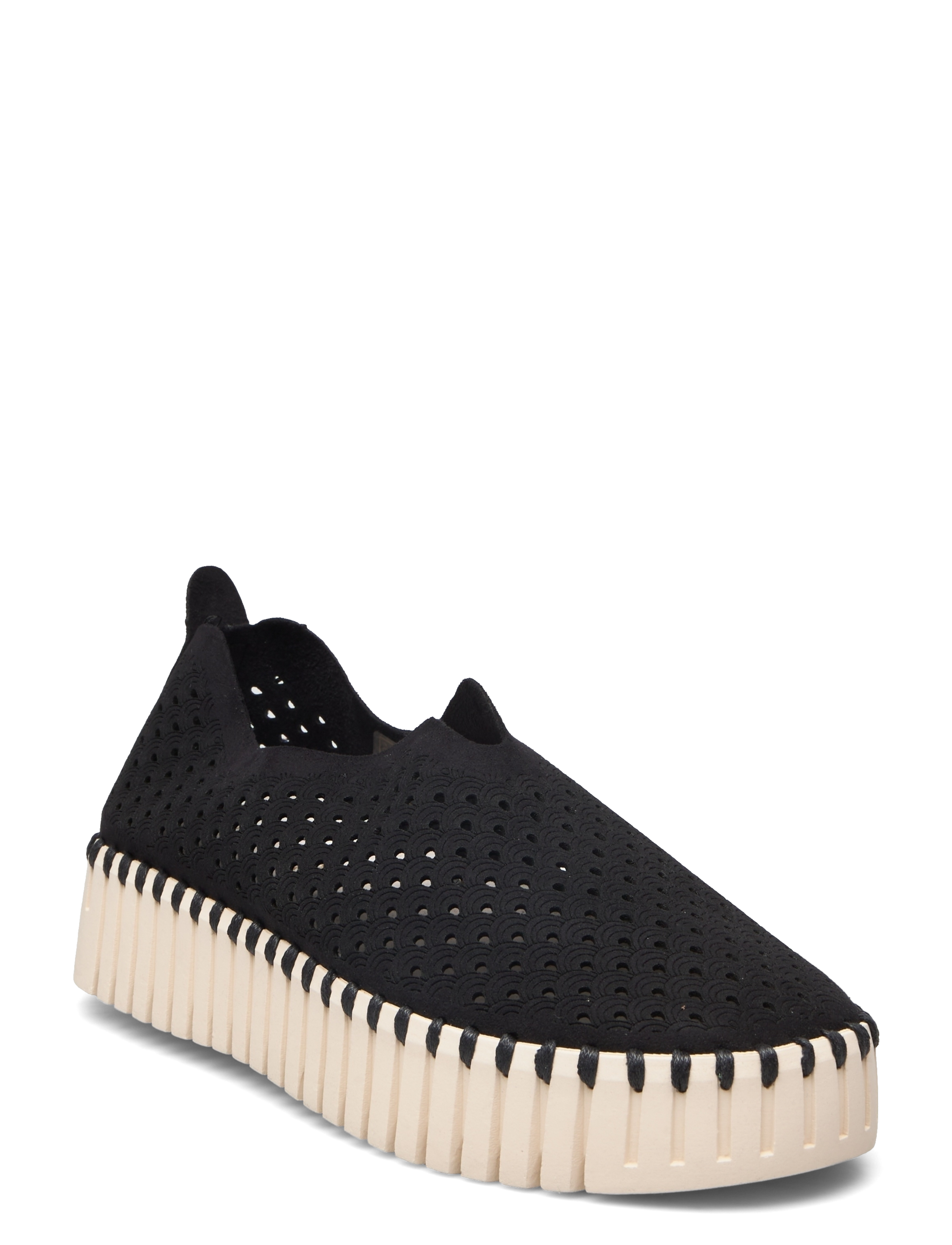 Ilse Jacobsen Tulip Slip-In on Plateau Sole - Transitional Layering - 001 / black