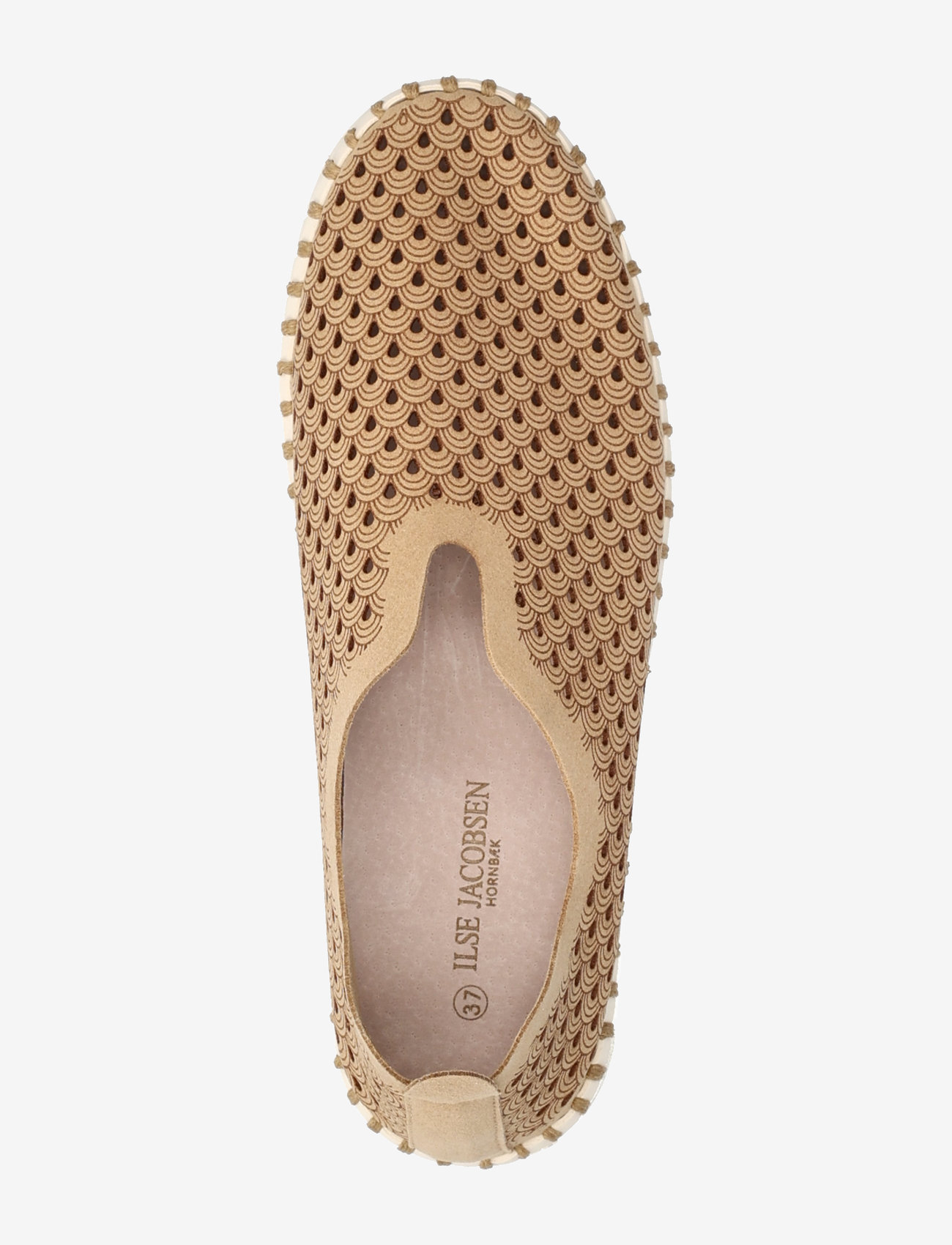 Ilse Jacobsen - Tulip Slip-In on Plateau Sole - slip on strigaskór - 110 latte - 3