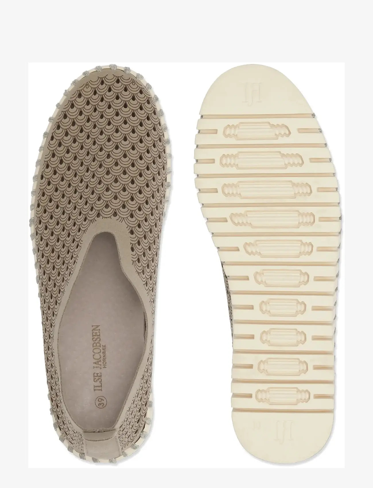 Ilse Jacobsen - Flats - slip-on tossud - coriander pearled ivory - 4