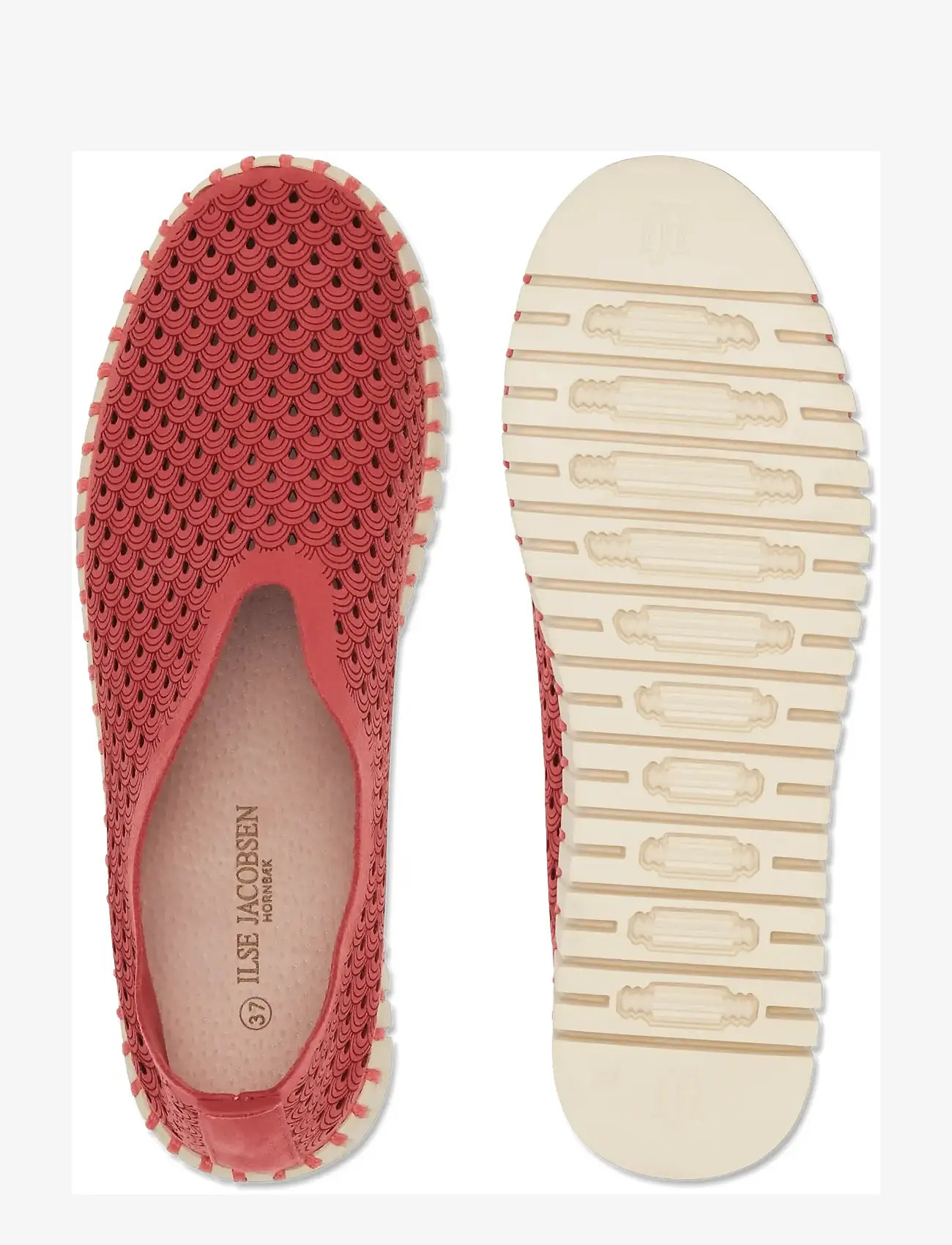 Ilse Jacobsen - Flats - slip-on tossud - baked apple pearled ivory - 4