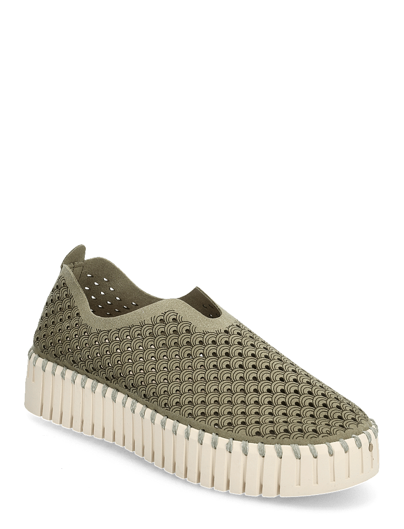 Ilse Jacobsen - Tulip Slip-In on Plateau Sole - slip-on sneakers - 410 army - 0