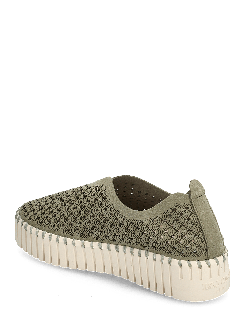 Ilse Jacobsen - Tulip Slip-In on Plateau Sole - slip-on sneakers - 410 army - 2