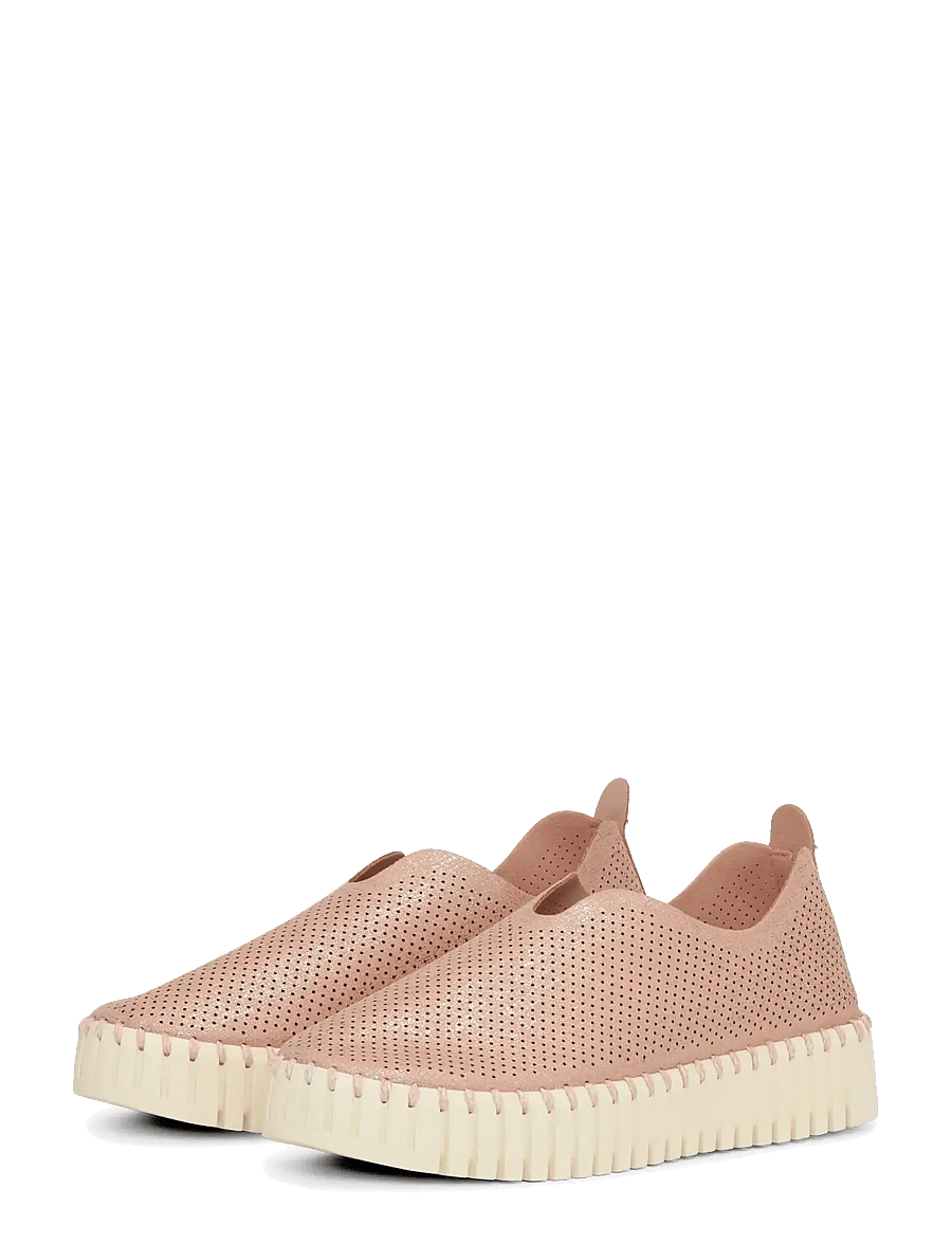 Ilse Jacobsen - TULIP3577 - slip-on sneaker - adobe rose pearled ivory - 1