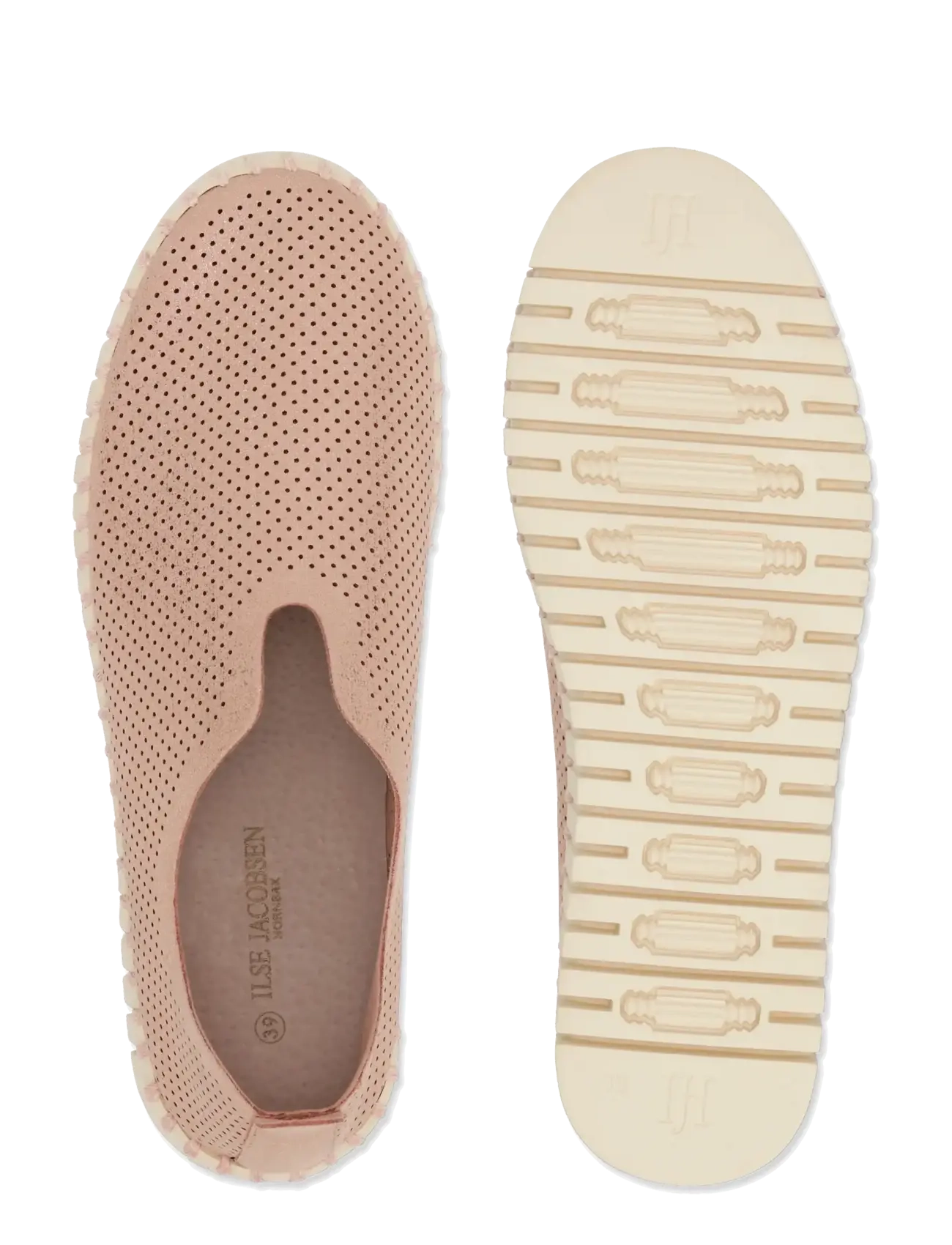 Ilse Jacobsen - TULIP3577 - slip-on sneakers - adobe rose pearled ivory - 4