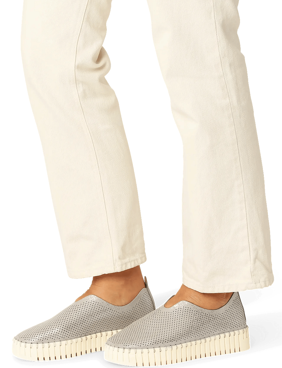 Ilse Jacobsen - TULIP3577 - slip-on sneakers - silver pearled ivory - 0