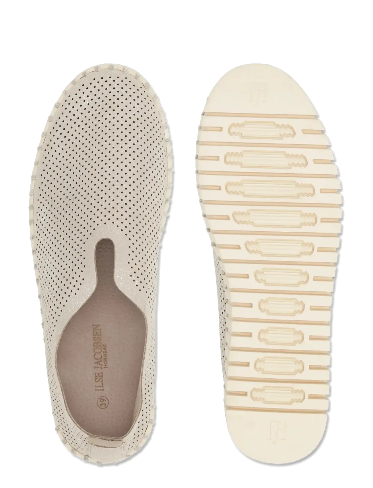 Ilse Jacobsen - TULIP3577 - laisvalaikio batai be raištelių - silver pearled ivory - 4
