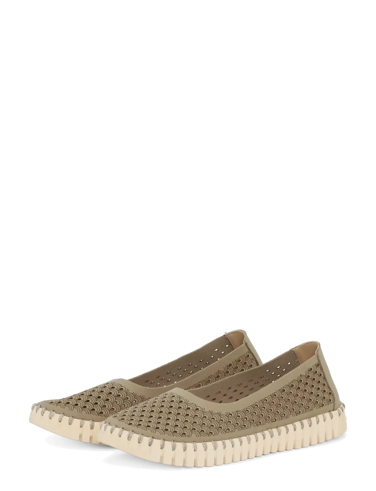 Ilse Jacobsen TULIP3579 - Ballerinas - CORIANDER PEARLED IVORY / khaki/green