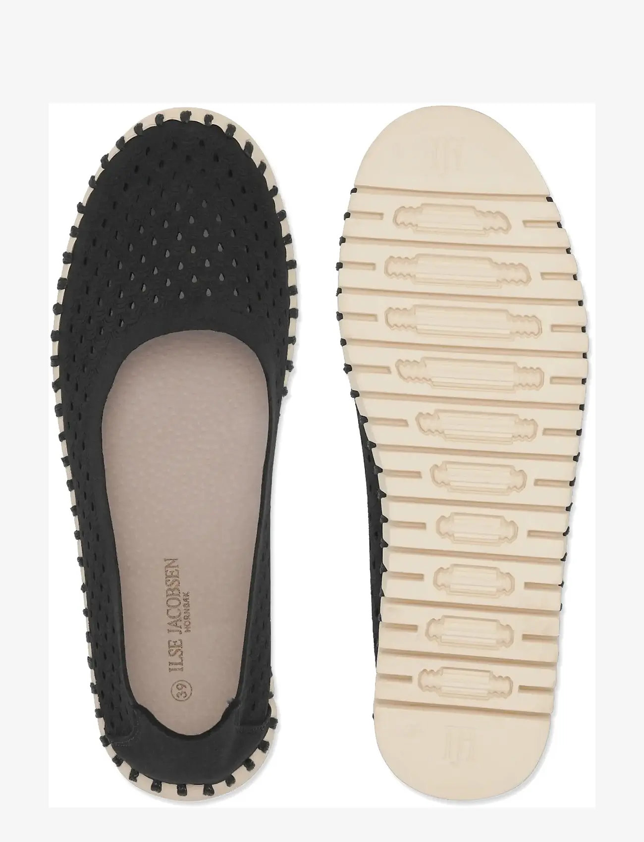Ilse Jacobsen - TULIP3579 - ballerinaer - black pearled ivory - 4