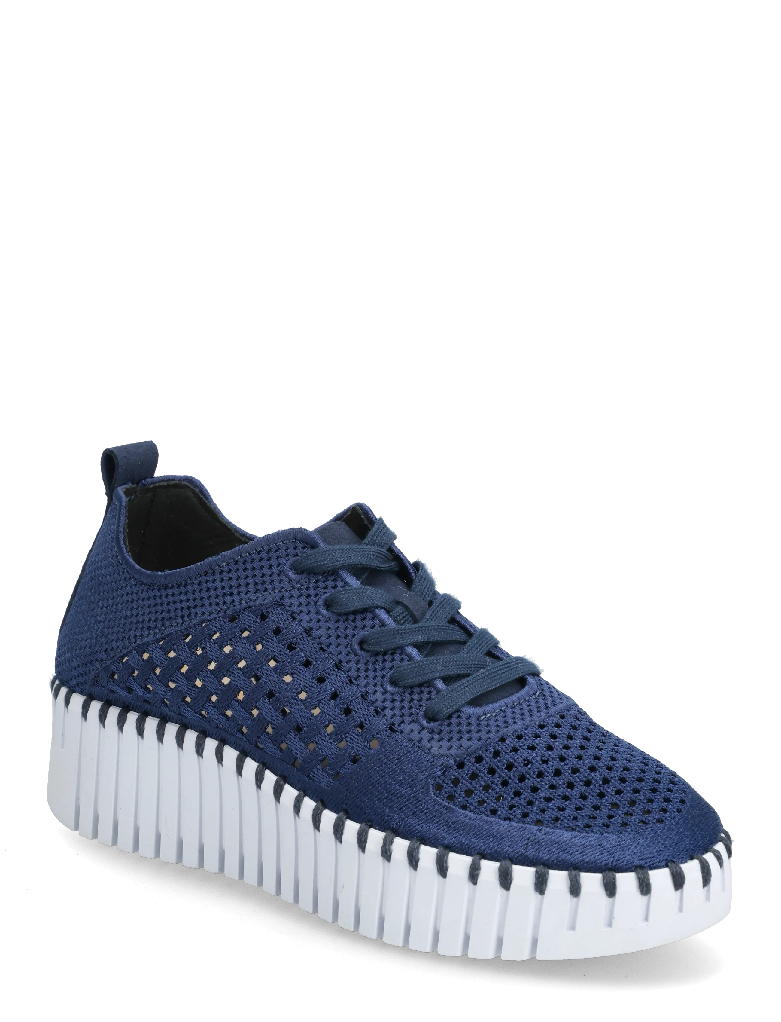 Ilse Jacobsen Tulip Embroidery - Transitional Layering - DARK INDIGO WHITE / navy