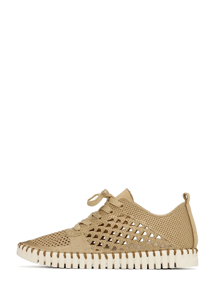Ilse Jacobsen - TULIP4275 - låga sneakers - cashew pearled ivory - 3