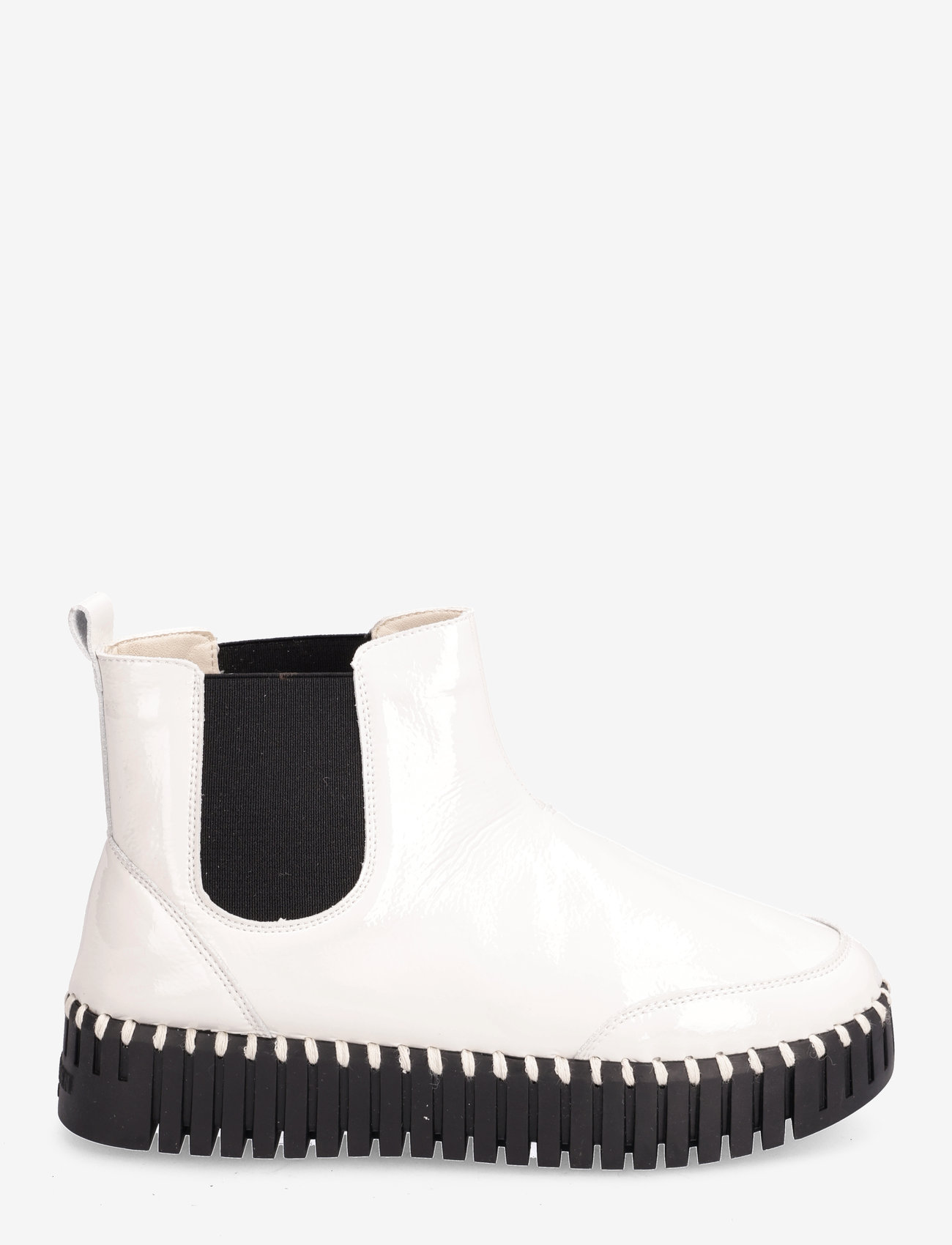 Ilse Jacobsen - Ankel Boot, Gloss - flat ankle boots - kit black - 1
