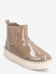 Ilse Jacobsen - Ankel Boot, Gloss - flat ankle boots - wheat light camel - 0