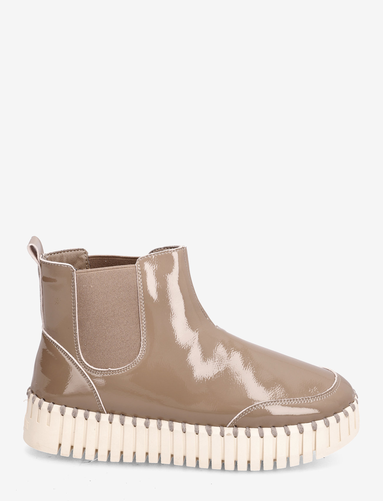 Ilse Jacobsen - Ankel Boot, Gloss - flat ankle boots - wheat light camel - 1