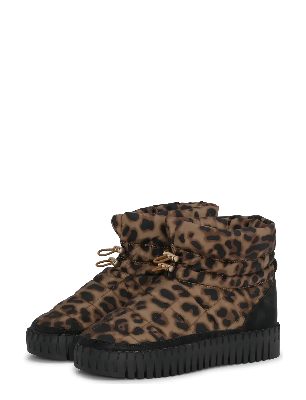 Ilse Jacobsen TULIP6082 - Nilkkurit - BROWN PANTHERA PRINT BLACK / brown