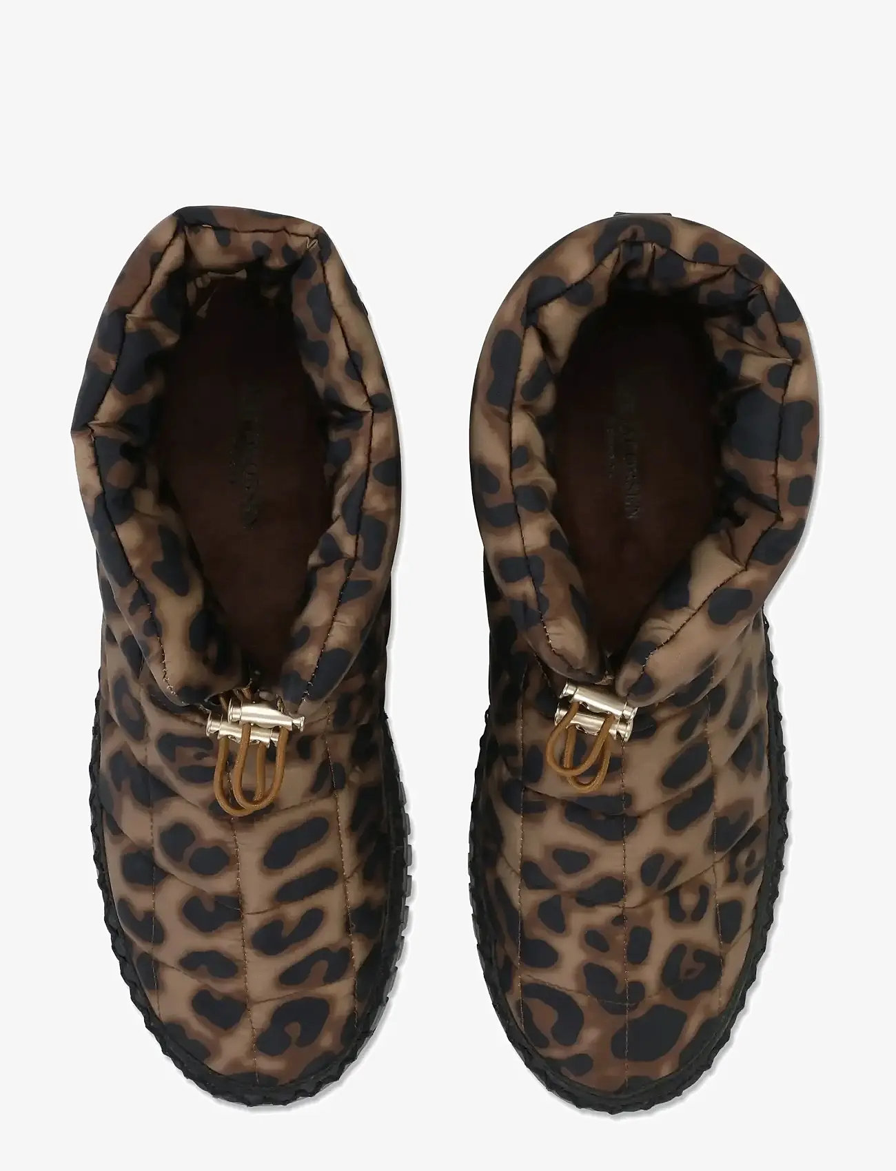 Ilse Jacobsen - TULIP6082 - flade ankelstøvler - brown panthera print black - 3