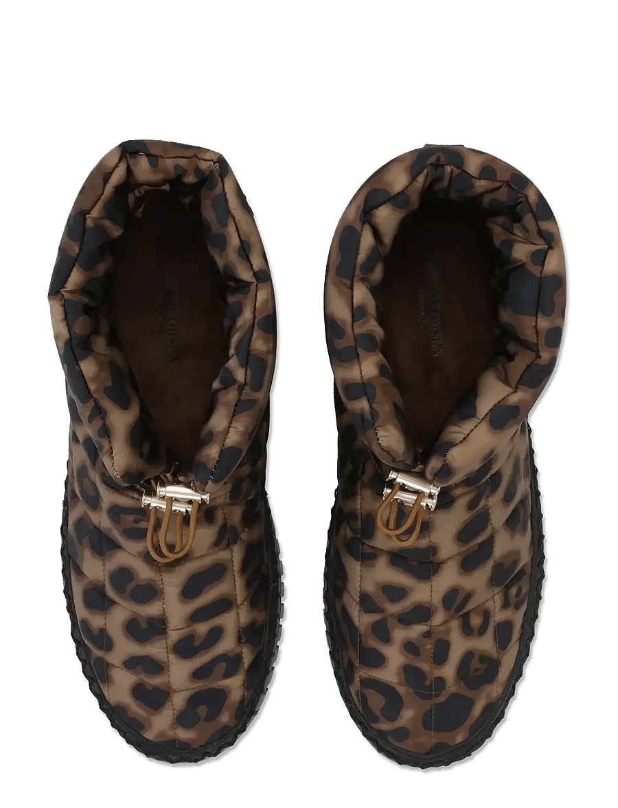 Ilse Jacobsen - TULIP6082 - flache stiefeletten - brown panthera print black - 3