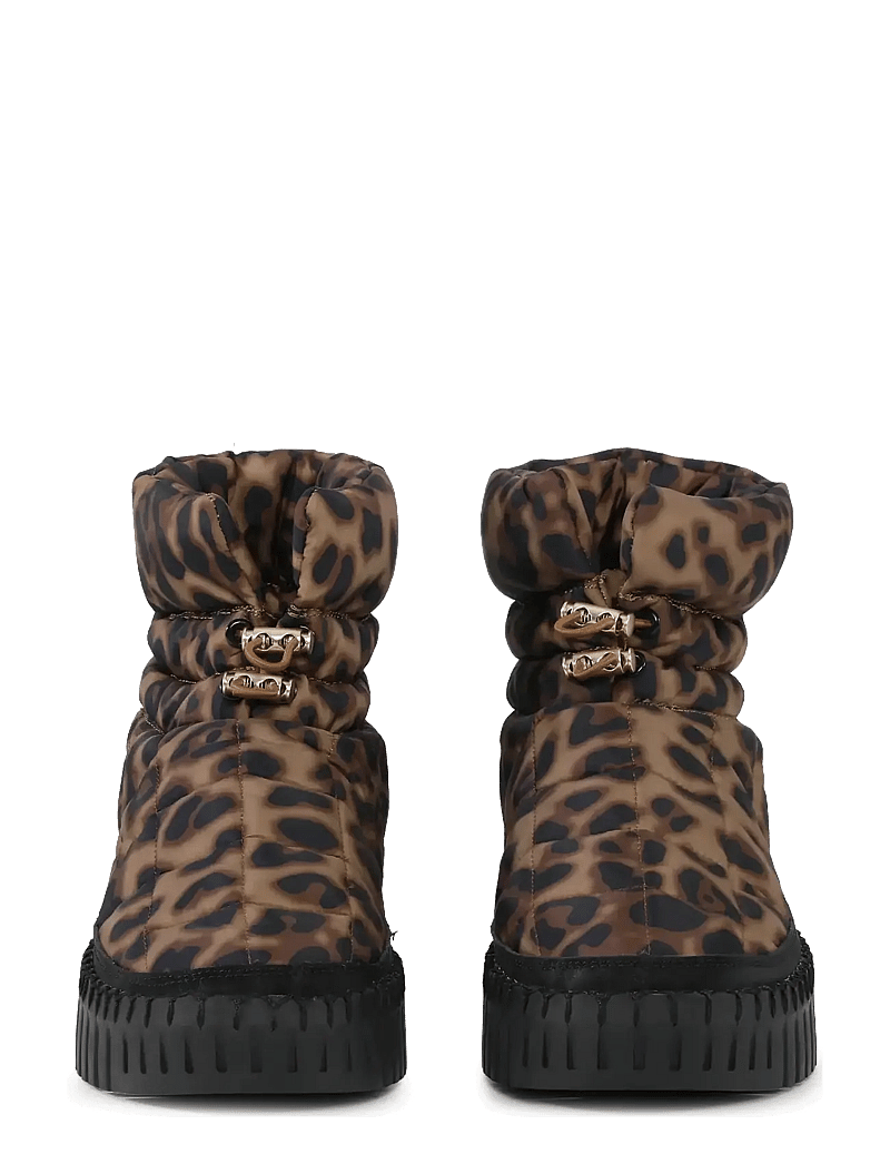 Ilse Jacobsen - TULIP6082 - flade ankelstøvler - brown panthera print black - 5