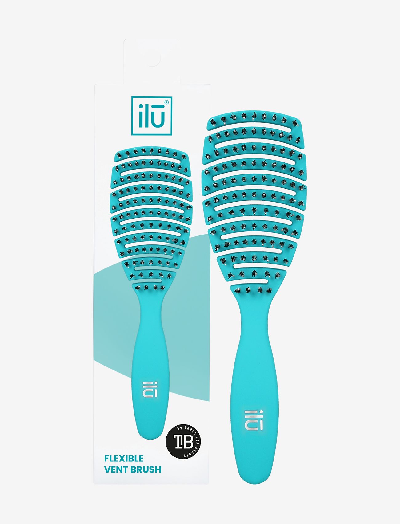 ILU Ilu Brush Easy Detangling Ocean Blue, One Size, Nude, Hårbørster Og Kamme > Detangling Brush, Dame