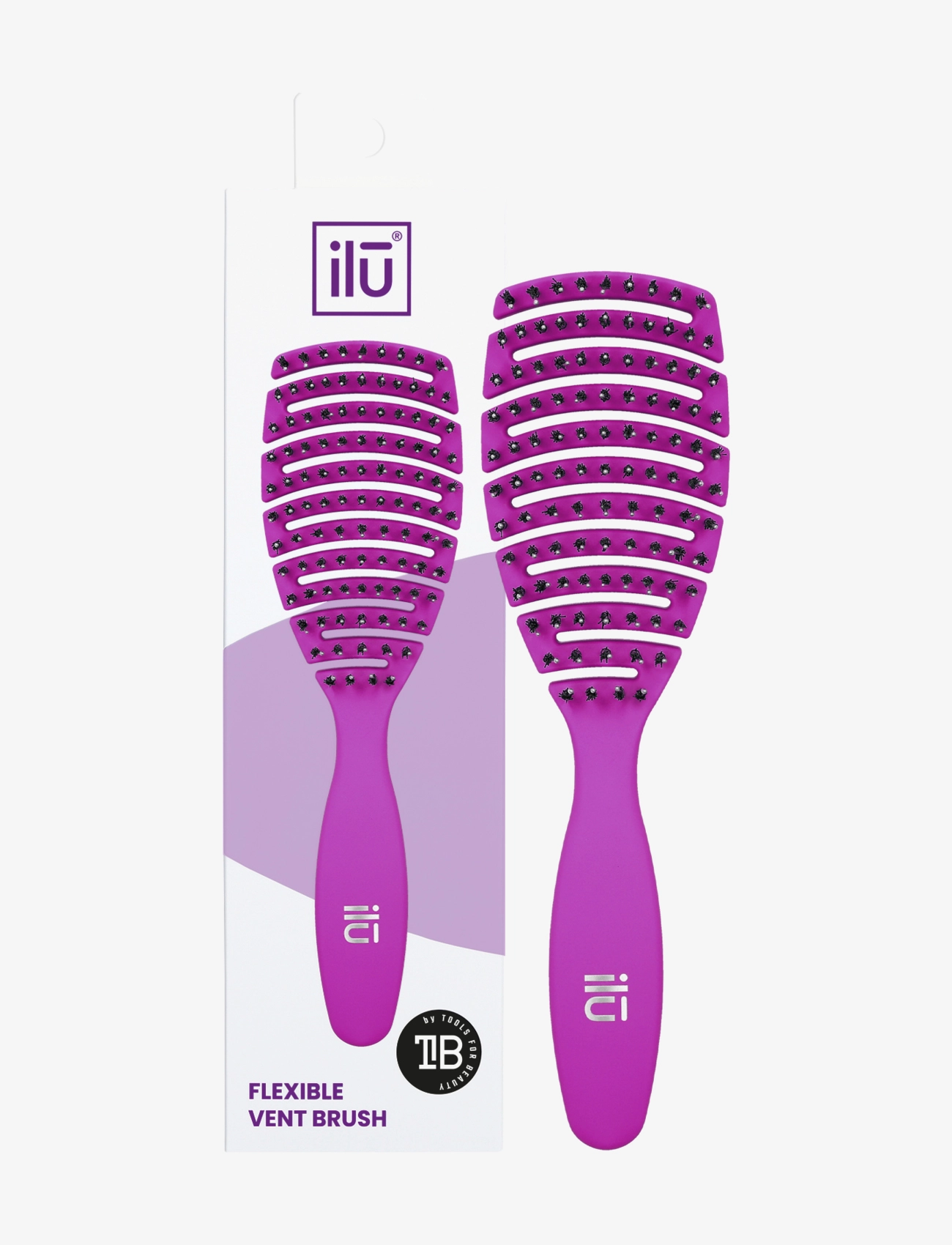 ILU Ilu Brush Easy Detangling Purple, One Size, Nude, Hårbørster Og Kamme > Detangling Brush, Dame