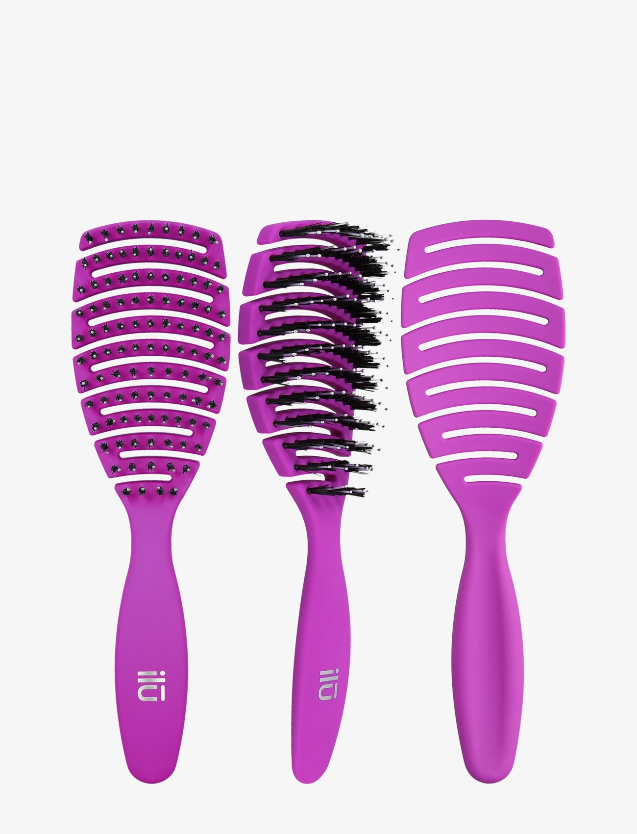 ILU - ILU BRUSH EASY DETANGLING PURPLE - udredningsbørster - no color - 1