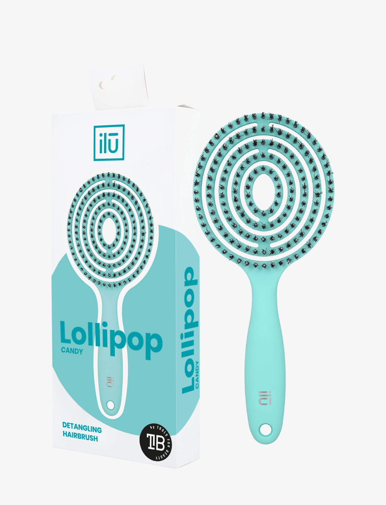 ILU Ilu Brush Lollipop Ocean Blue, One Size, Nude, Hårbørster Og Kamme > Detangling Brush, Dame