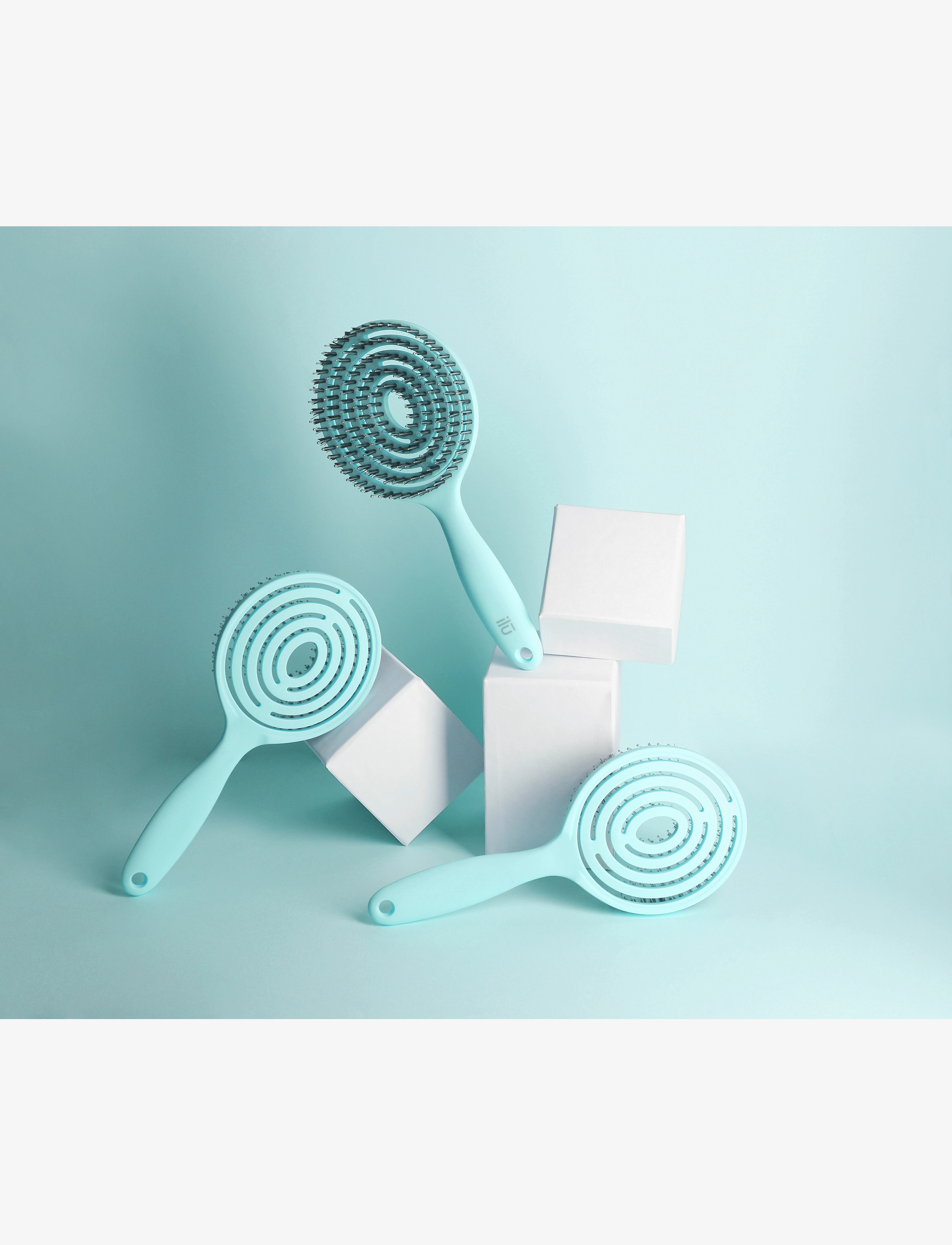 ILU - ILU BRUSH LOLLIPOP OCEAN BLUE - utredningsborste - no color - 5