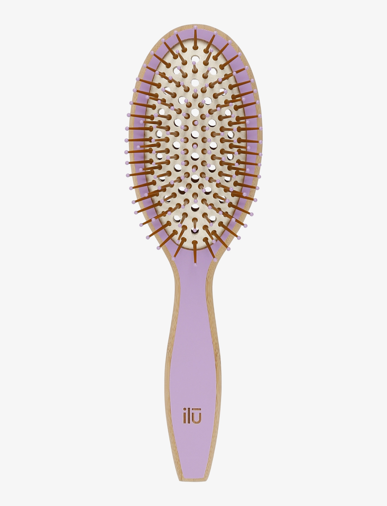 ILU Ilu Brush Bamboom Oval Medium, One Size, Nude, Hårbørster & Kamme > Paddelbørste, Dame