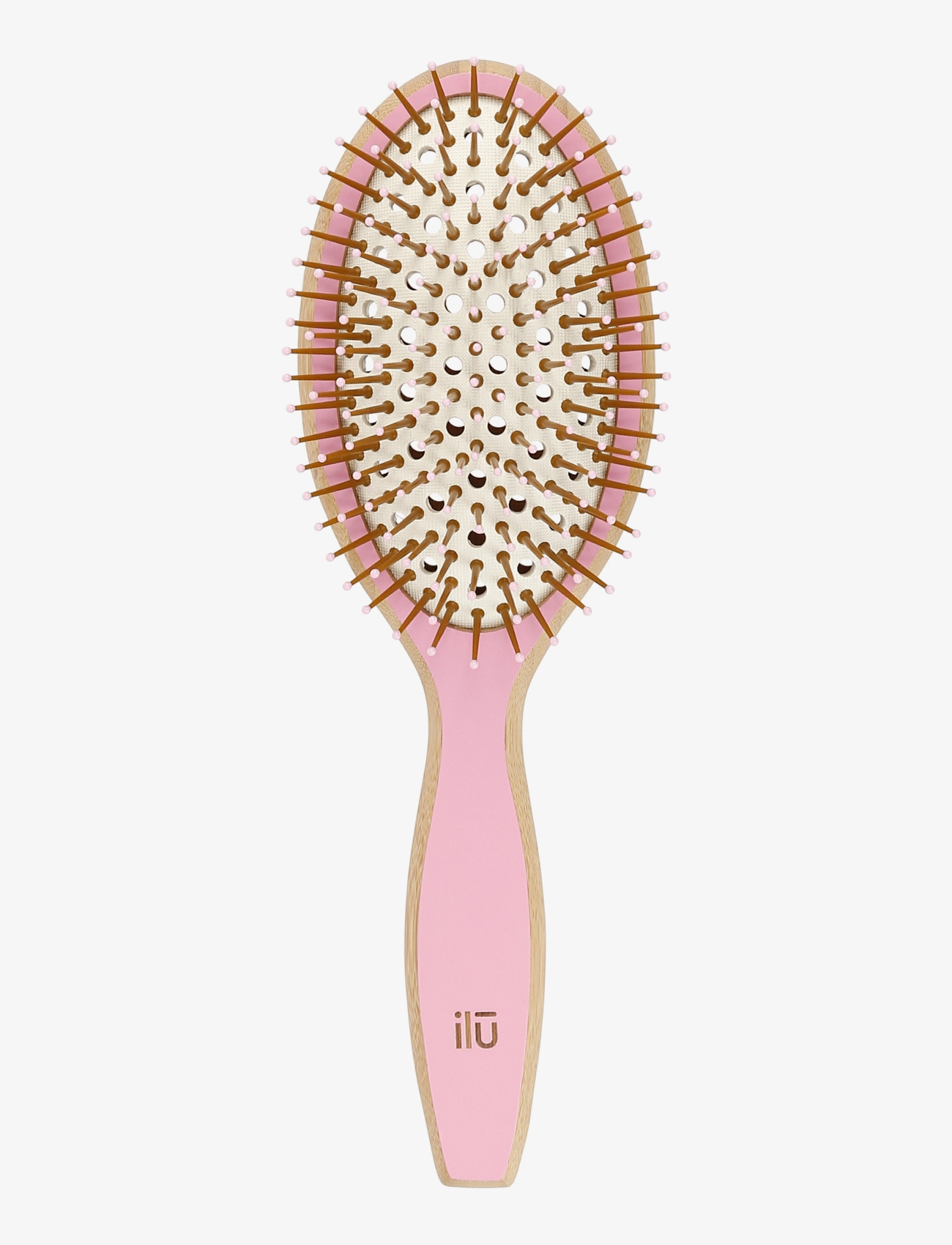 ILU Ilu Brush Bamboom Oval Large, One Size, Nude, Hårbørster & Kamme > Paddelbørste, Dame