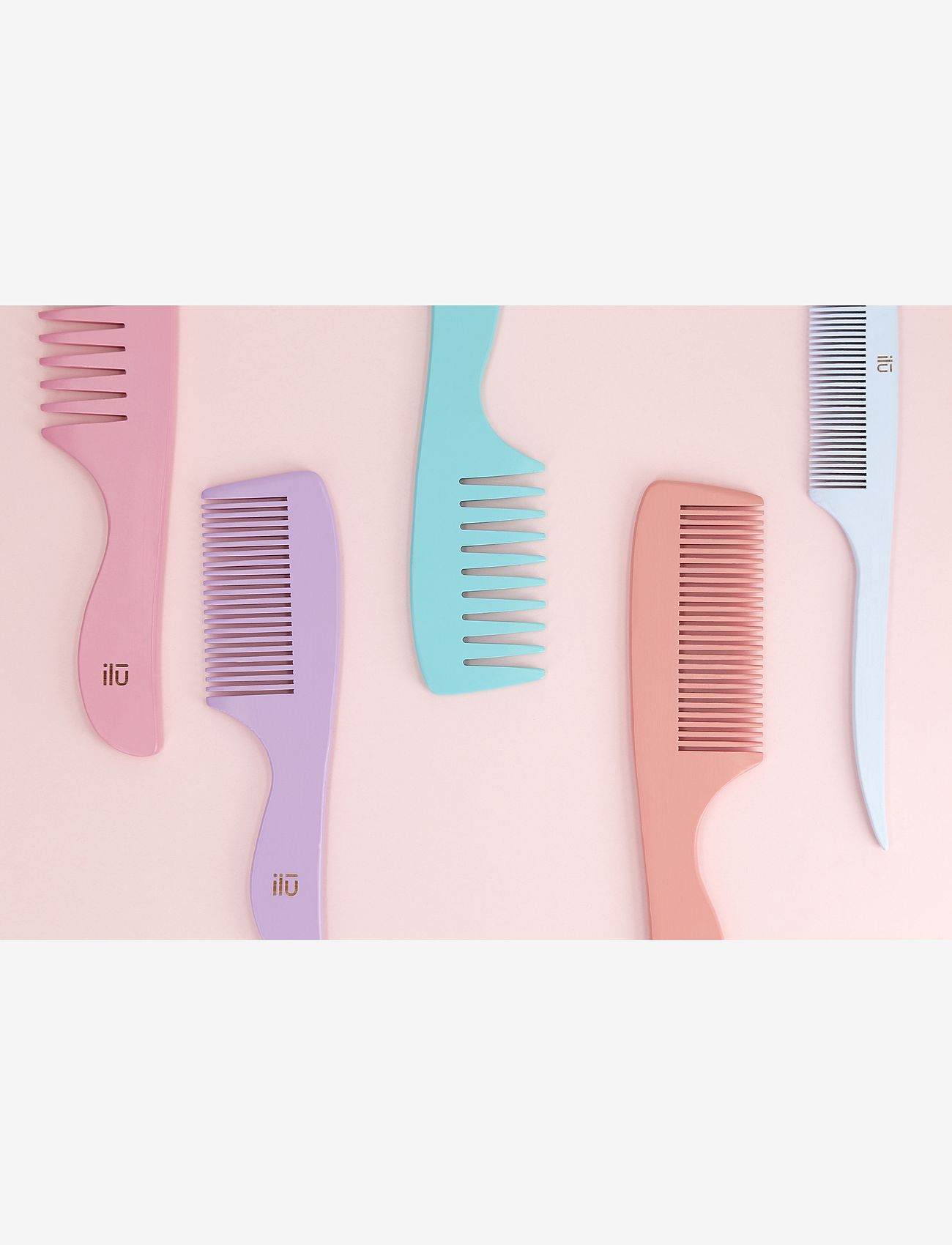 ILU - ILU COMB BAMBOOM TRUE BLUE - combs - no color - 3