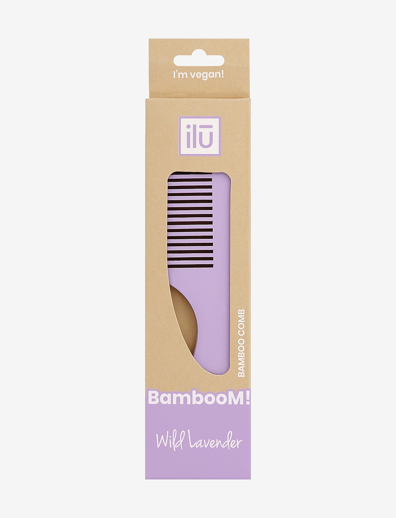 ILU - ILU COMB BAMBOOM WILD LAVENDER - kammar - no color - 5