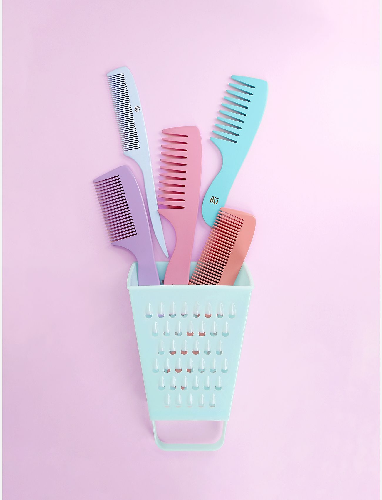 ILU - ILU COMB BAMBOOM PINK FLAMINGO - combs - no color - 3