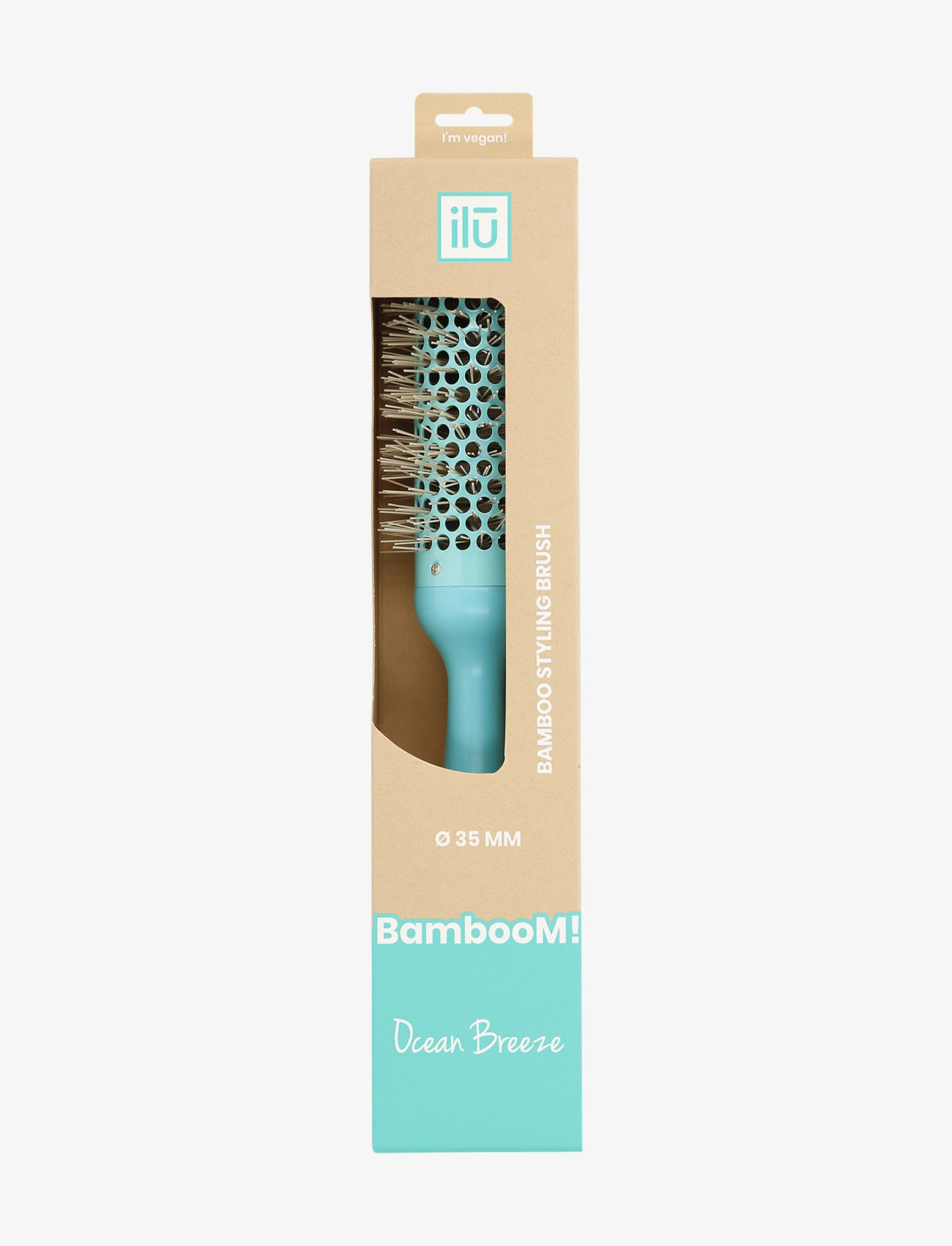 ILU - ILU BRUSH BAMBOOM ROUND 35MM - runde børster - no color - 5
