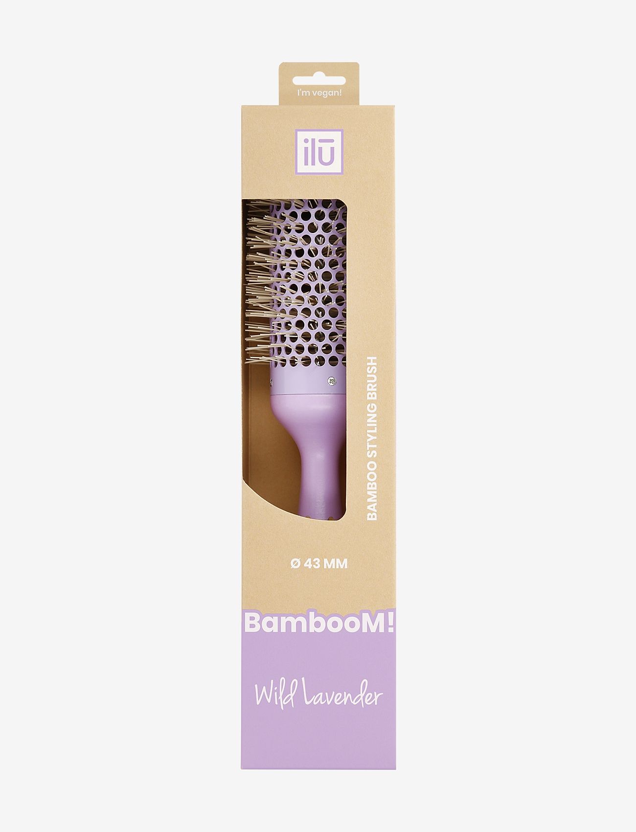 ILU - ILU BRUSH BAMBOOM ROUND 43MM - runde børster - no color - 5
