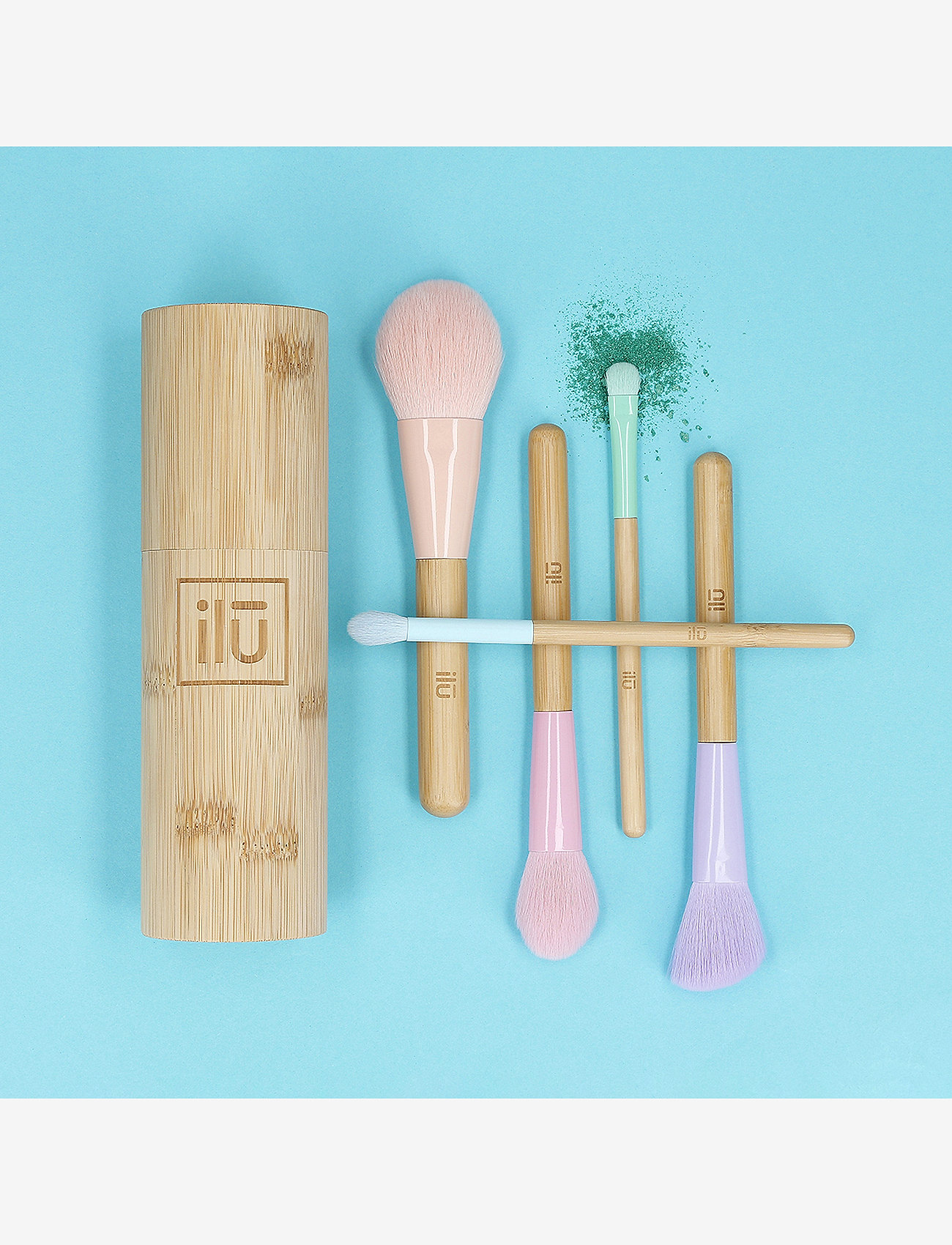 ILU - ILU BRUSH 5PCS+BAMBOO TUBE SET - makeup - no color - 3