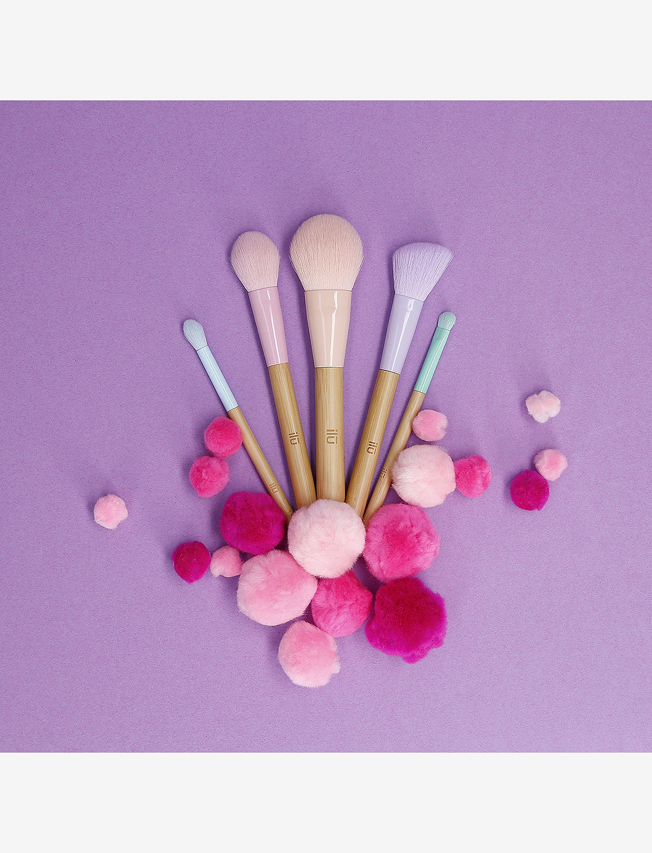 ILU - ILU BRUSH 5PCS+BAMBOO TUBE SET - makeup - no color - 4