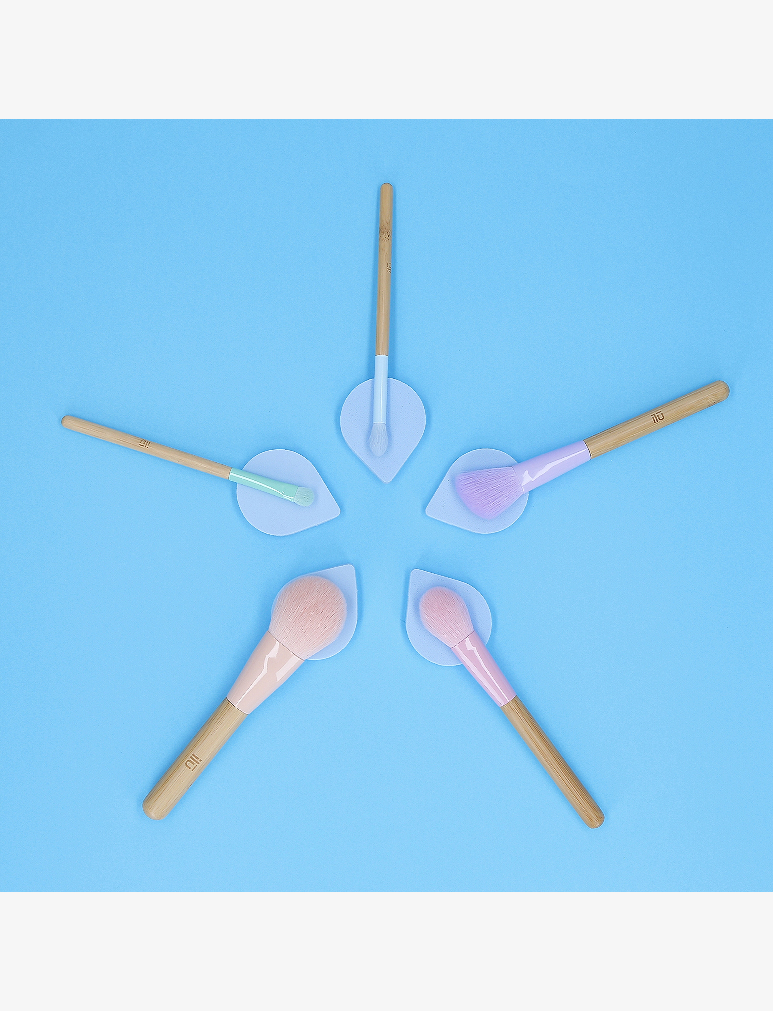 ILU - ILU BRUSH 5PCS+BAMBOO TUBE SET - sminke - no color - 5