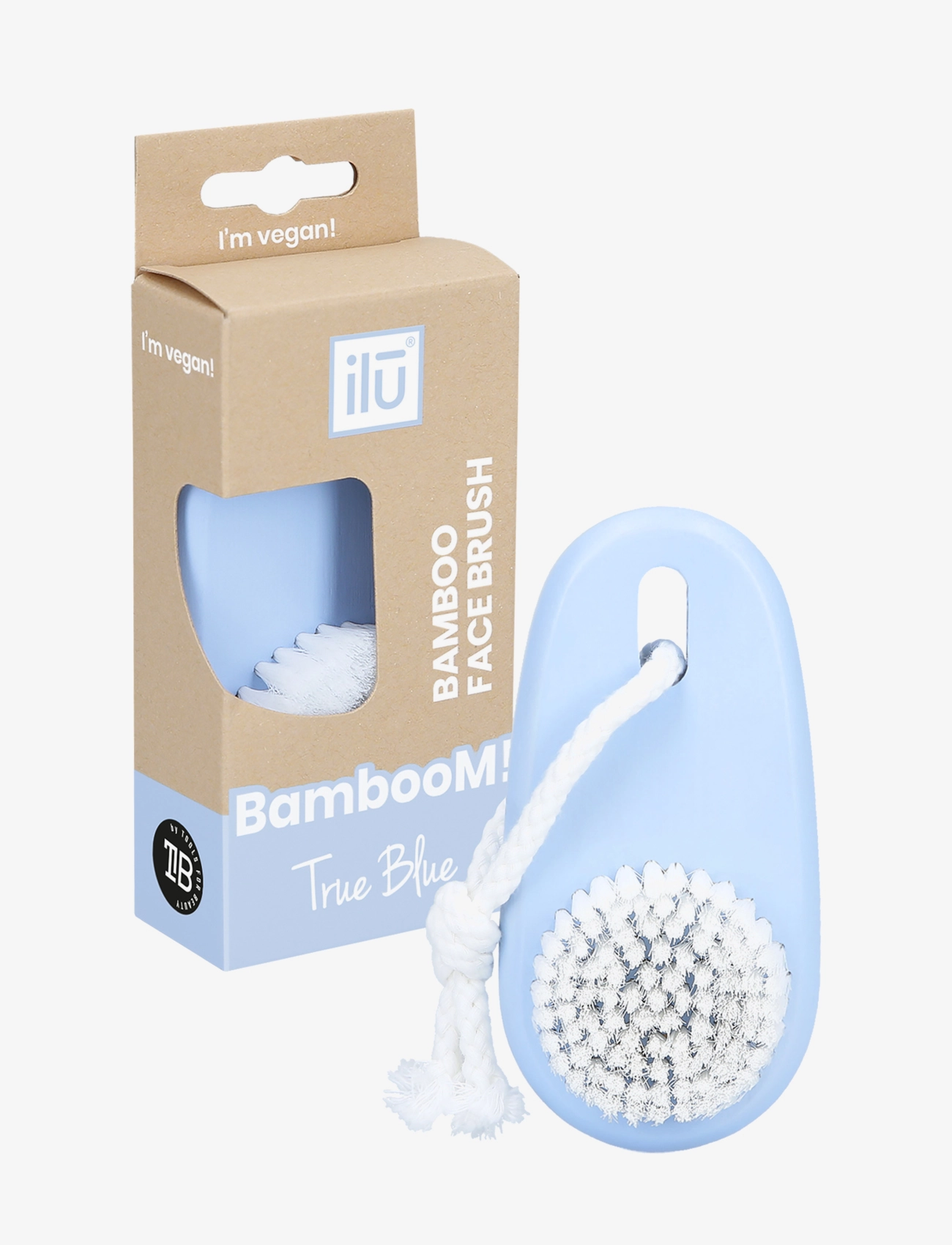 ILU - ILU BAMBOOM FACE BRUSH  TRUE BLUE - rensebørster - no color - 3