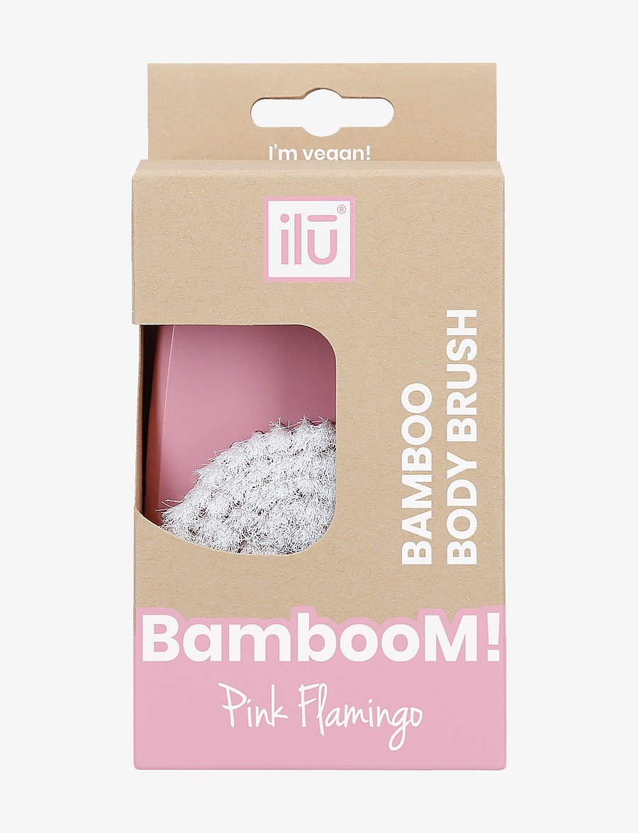 ILU - ILU BAMBOOM BODY BRUSH PINK FLAMINGO - rengöringsborste - no color - 3