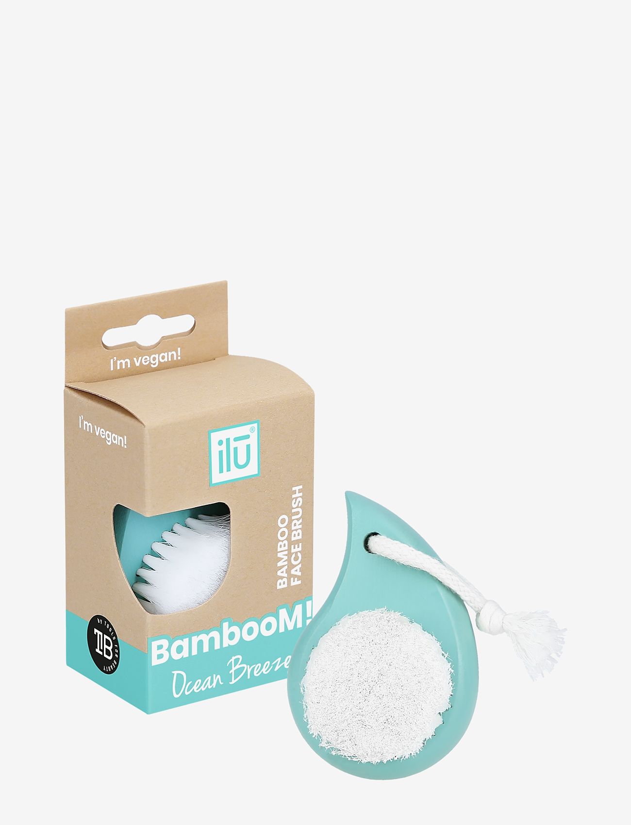 ILU - ILU BAMBOOM FACE BRUSH  OCEAN BREEZE - rengöringsborste - no color - 0
