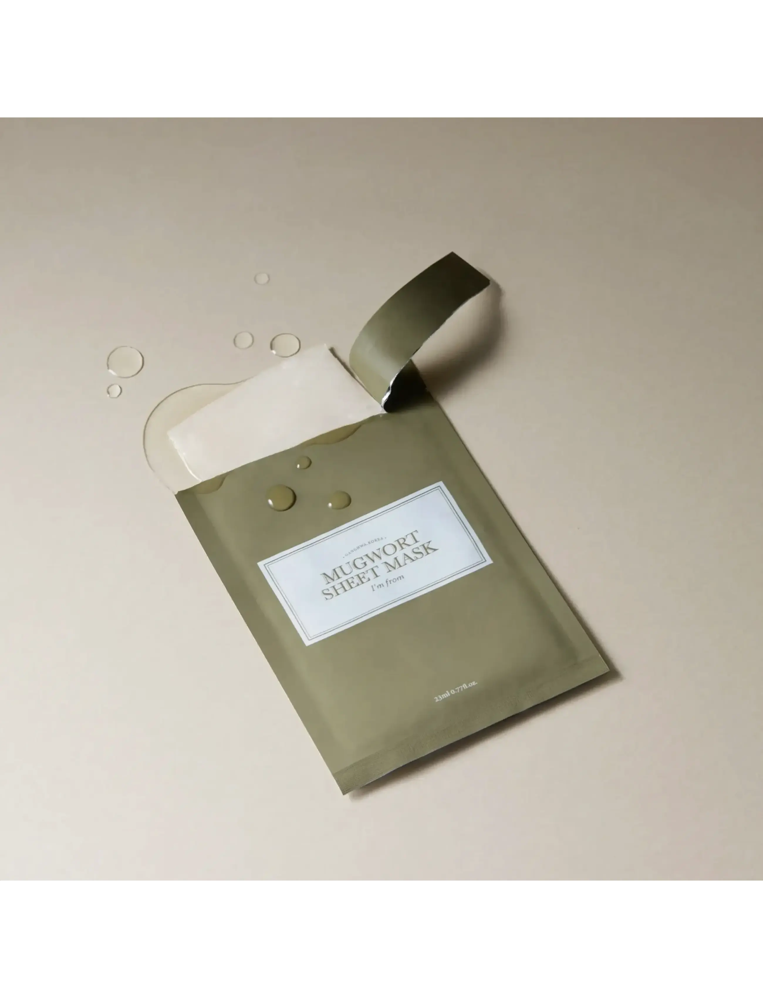 I'm From - I'm From Mugwort Sheet Mask - lehtmaskid - white - 2