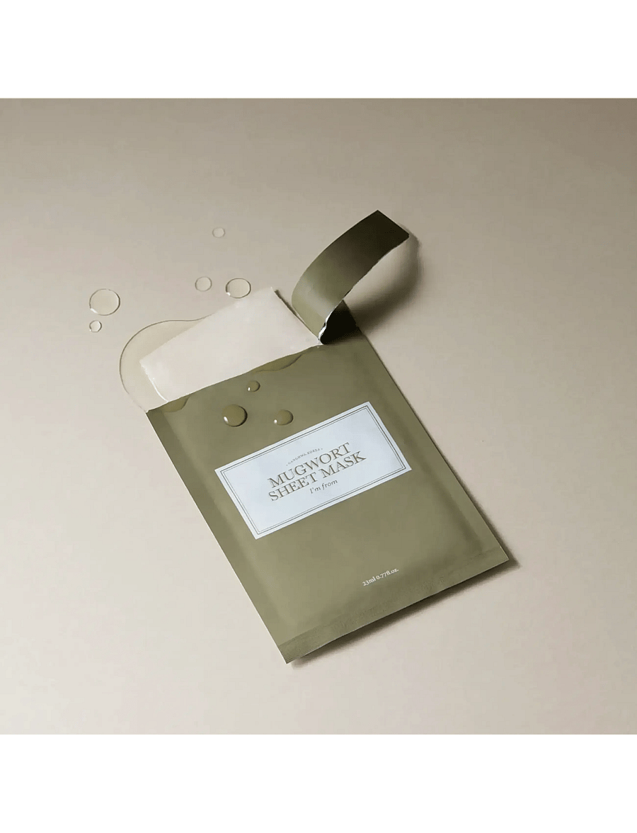 I'm From - I'm From Mugwort Sheet Mask - lehtmaskid - white - 2