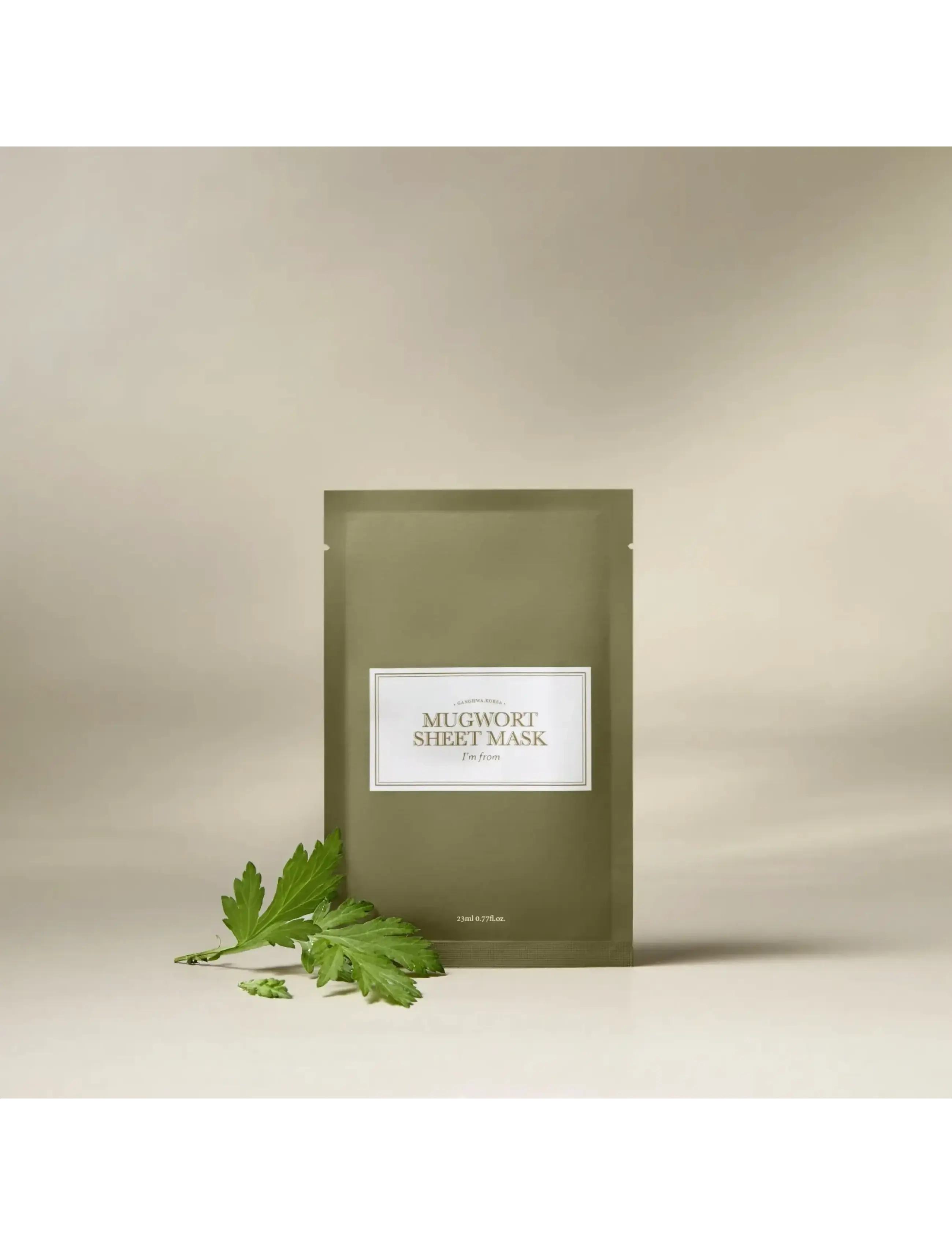 I'm From - I'm From Mugwort Sheet Mask - lehtmaskid - white - 3