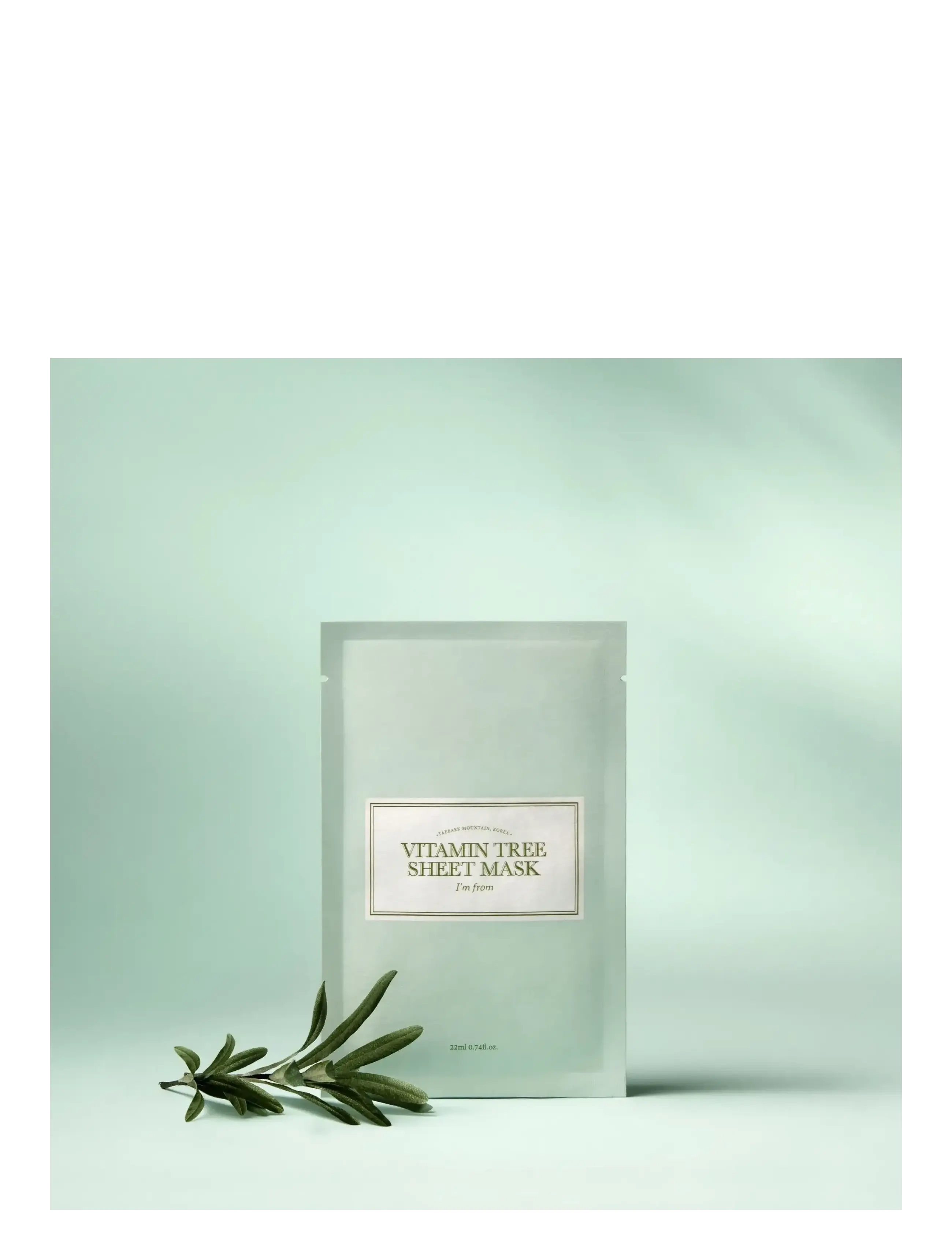 I'm From - Vitamin Tree Sheet Mask 22ml - einnota maskar - no color - 2