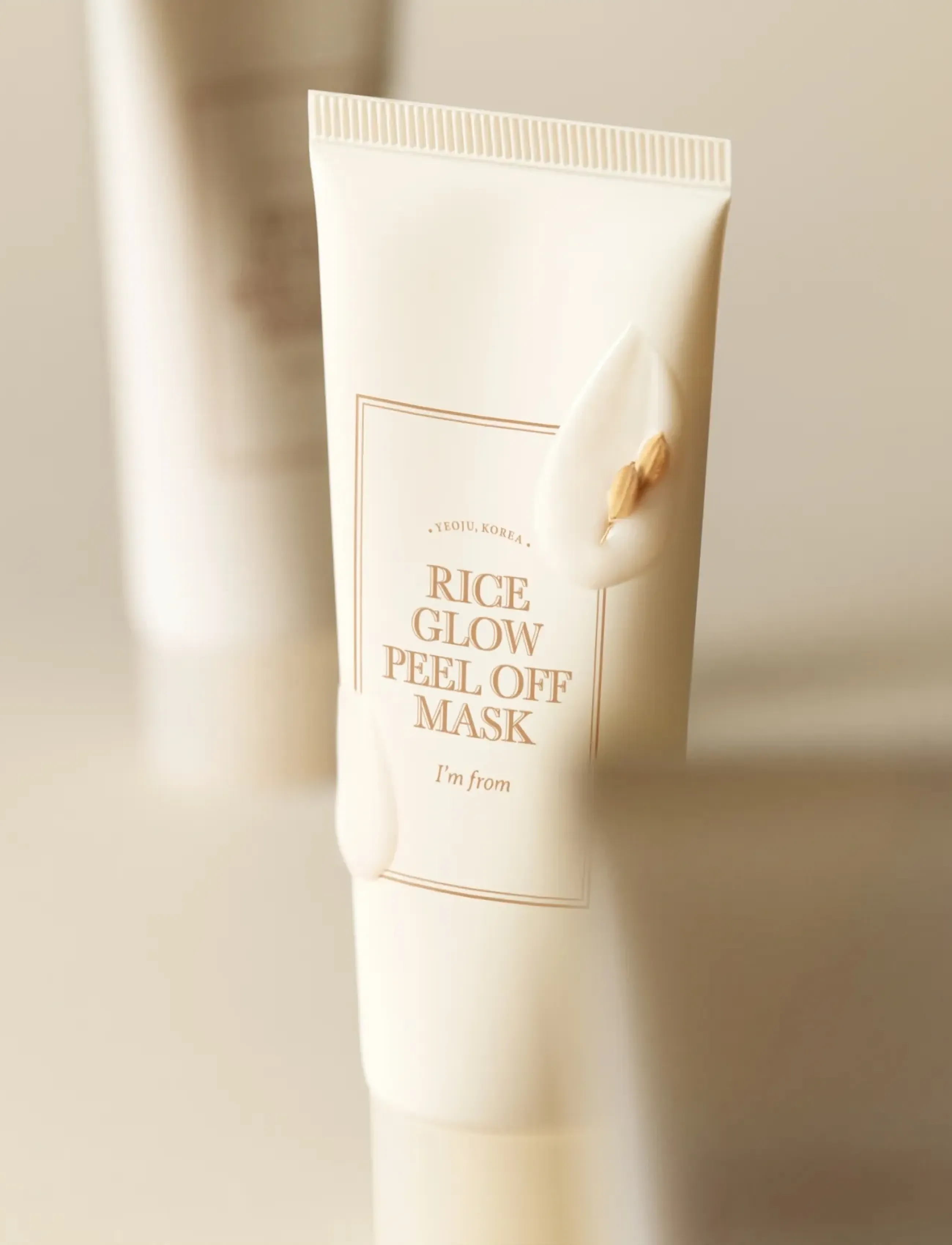 I'm From I’m From Rice Glow Peel Off Mask 70G, 70 G, White, Ansigtsmasker > Fugtgivende Maske, Dame