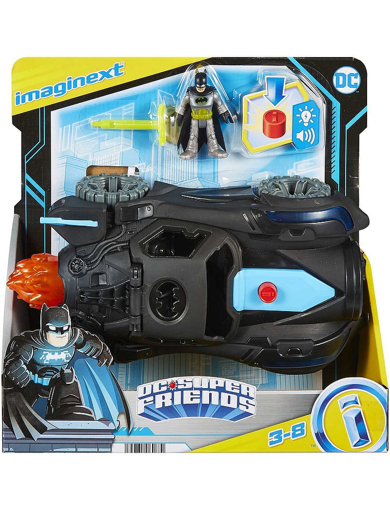 Imaginext - Imaginext DC Super Friends Lights & Sounds Batmobile - zabawkowe samochody - multi color - 0