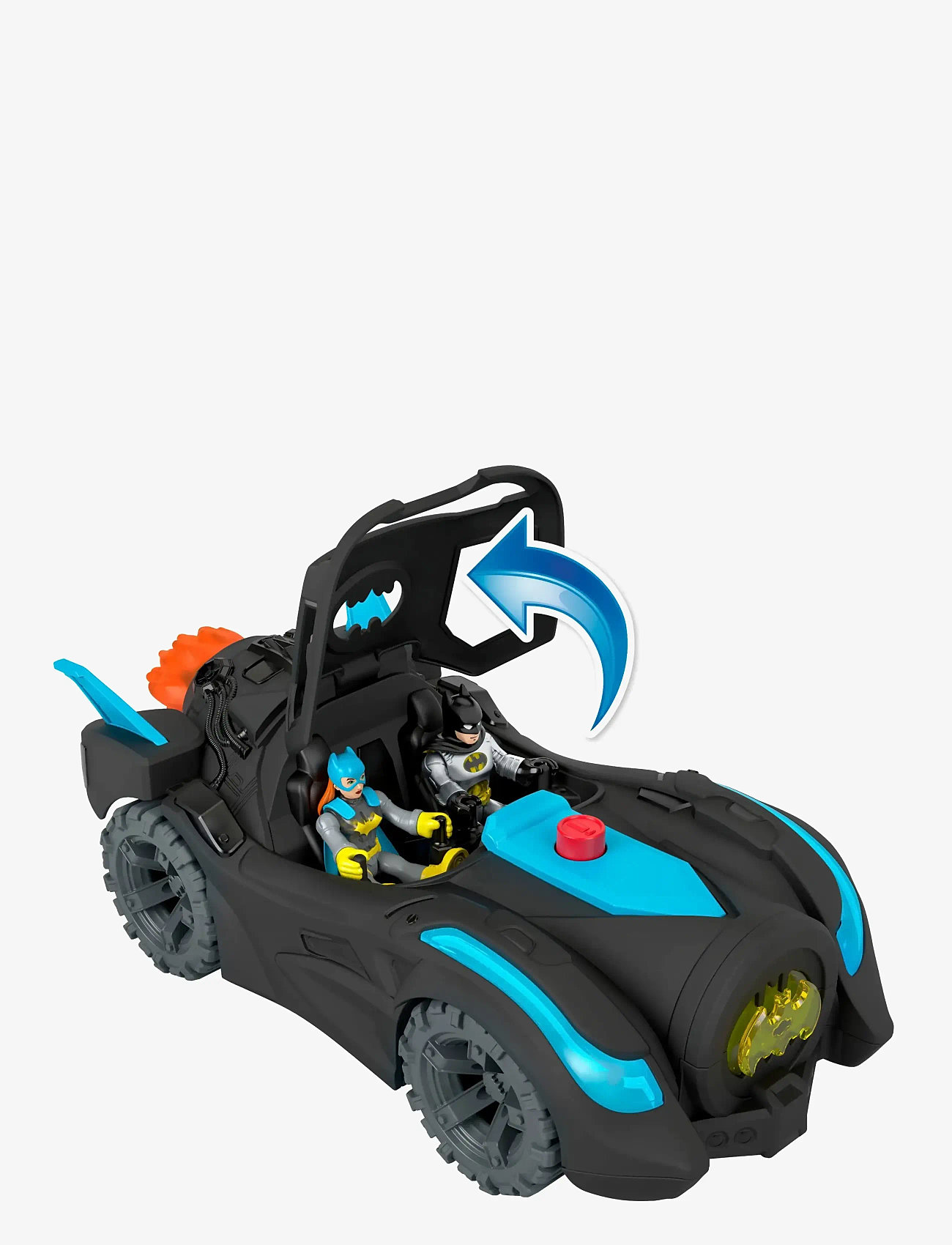 Imaginext - Imaginext DC Super Friends Lights & Sounds Batmobile - zabawkowe samochody - multi color - 3