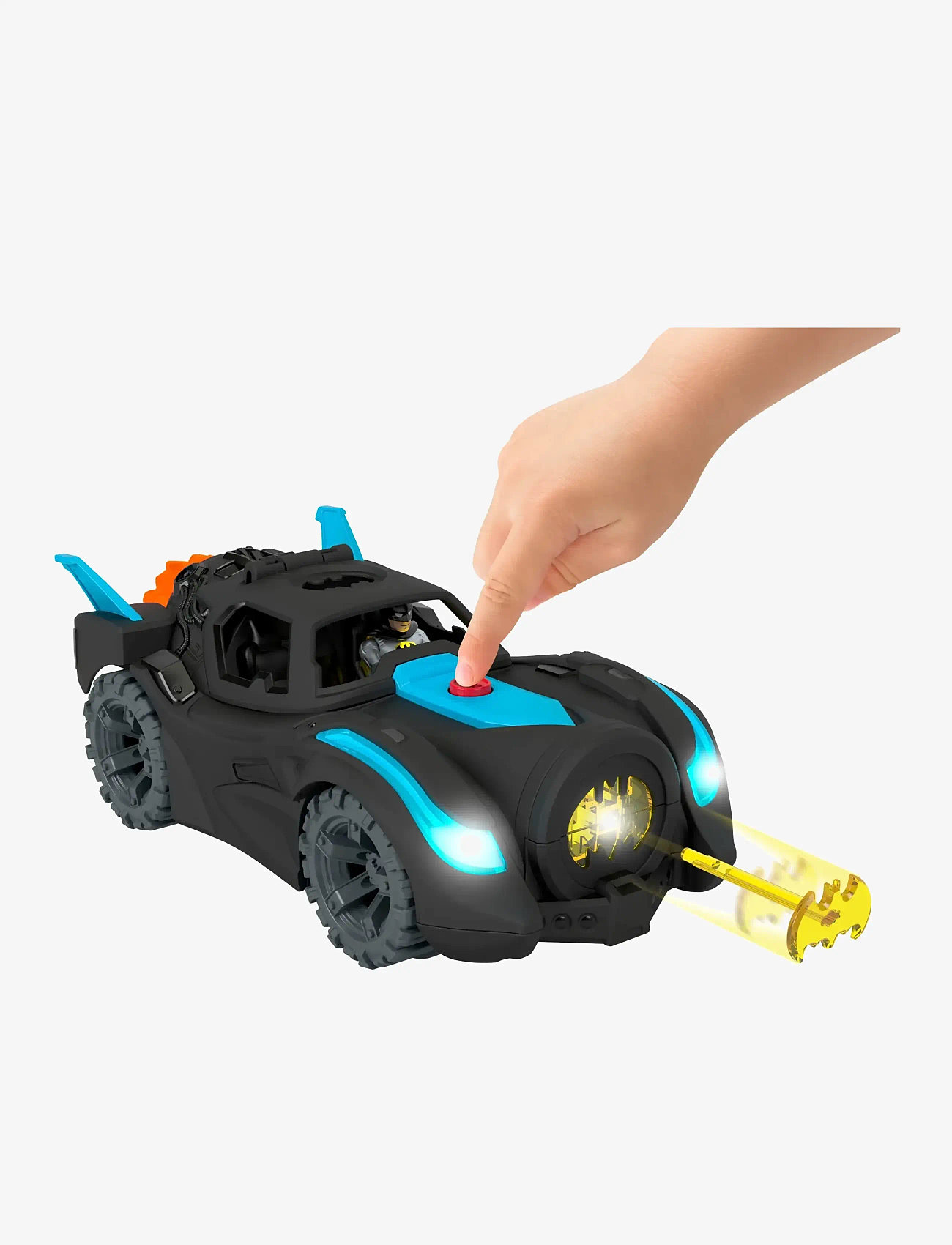 Imaginext - Imaginext DC Super Friends Lights & Sounds Batmobile - zabawkowe samochody - multi color - 4