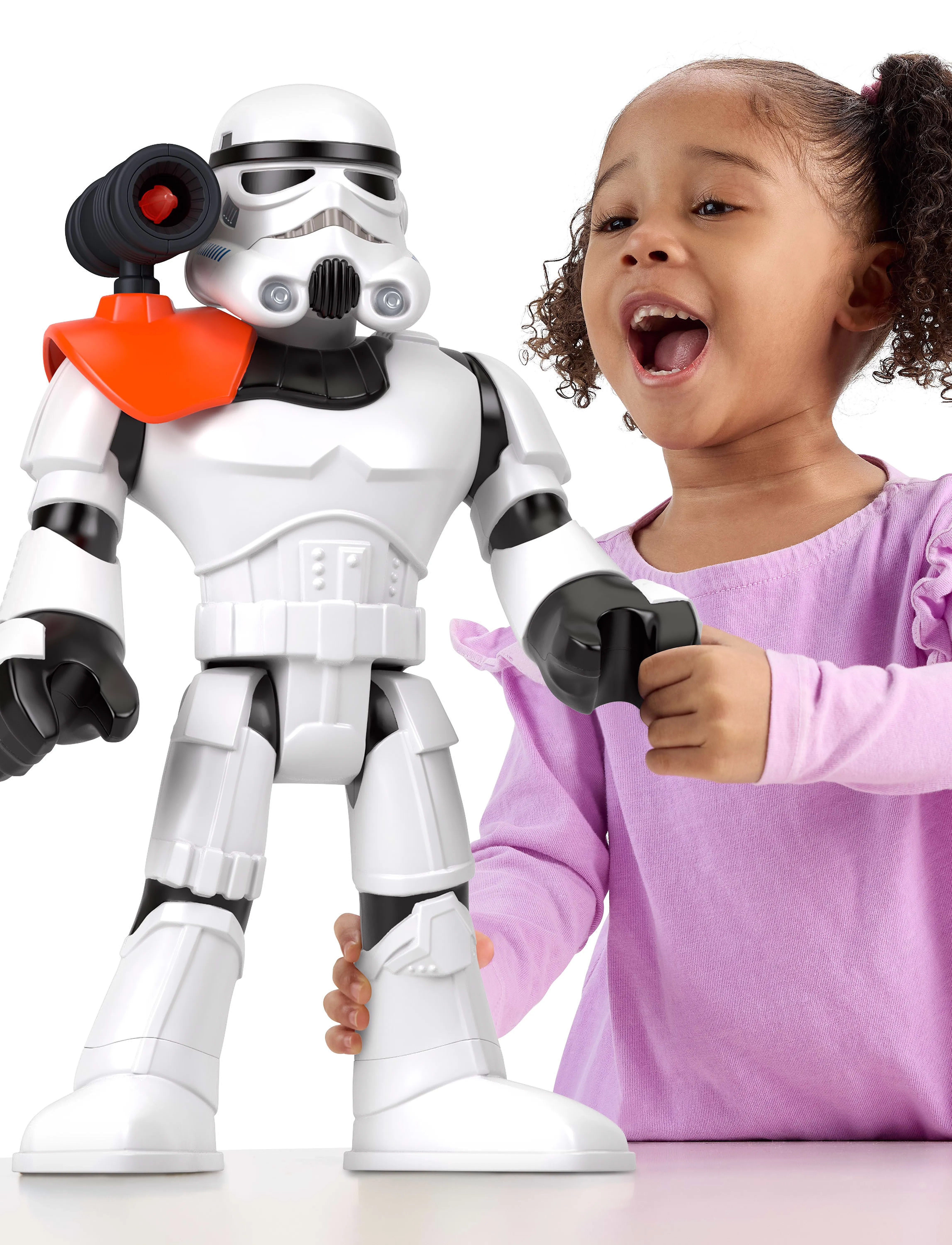 Imaginext Star Wars Stormtrooper Xxl Figure, 16+ Inch Tall Poseable Toy With Launcher, One Size, Playsets & Action Figures, Weiß - Kinder