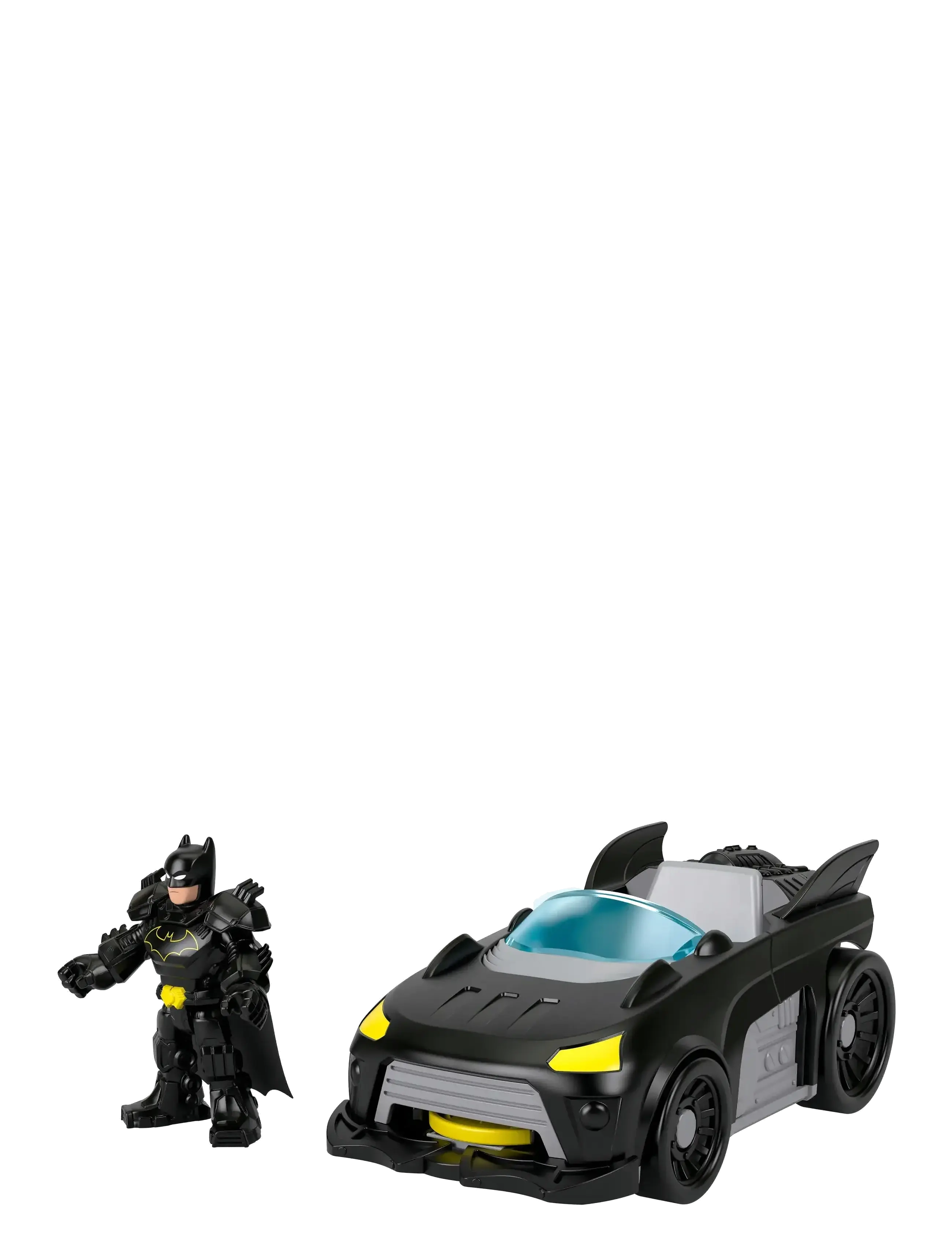 Imaginext - Imaginext DC Super Friends Metal Force Batmobile Toy Car & Batman Action Figure Set - multi color - 1