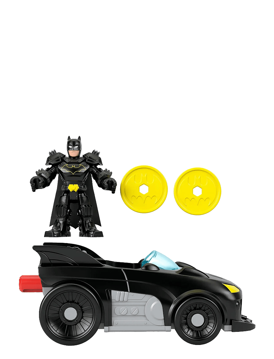 Imaginext - Imaginext DC Super Friends Metal Force Batmobile Toy Car & Batman Action Figure Set - multi color - 3